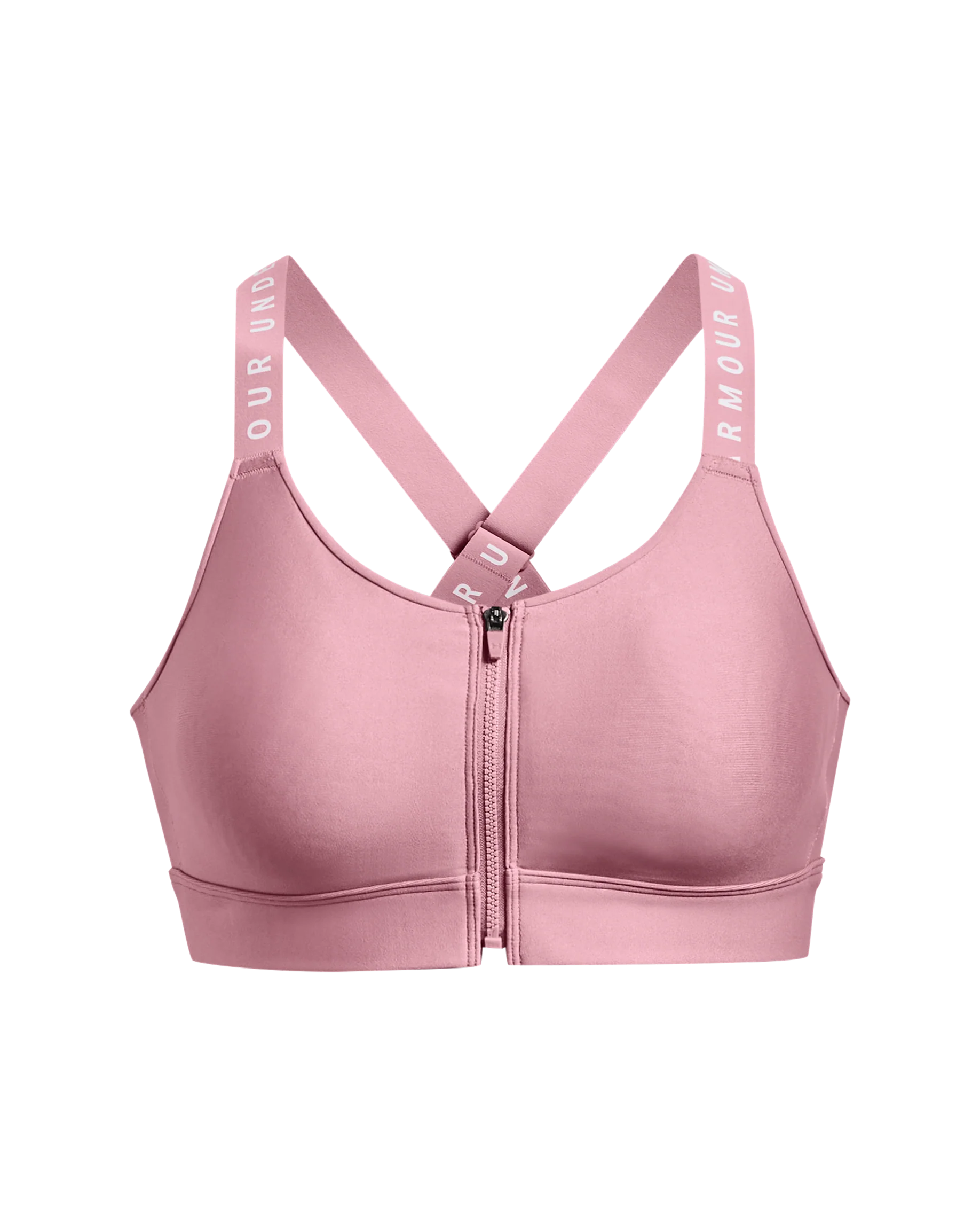 Women's UA Infinity High Zip Sports Bra - Image 5
