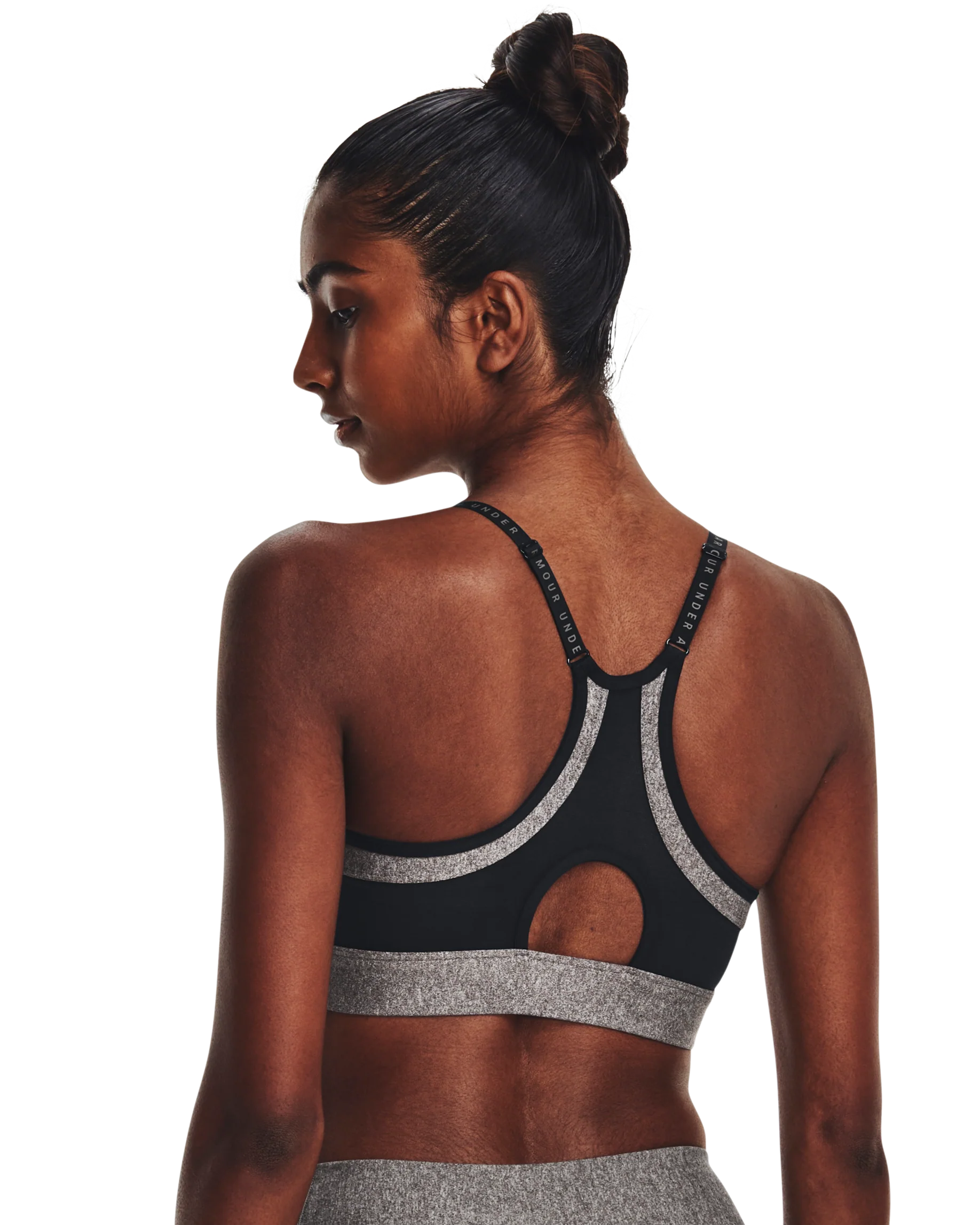 Women's UA Infinity Low Heather Sports Bra - Image 6