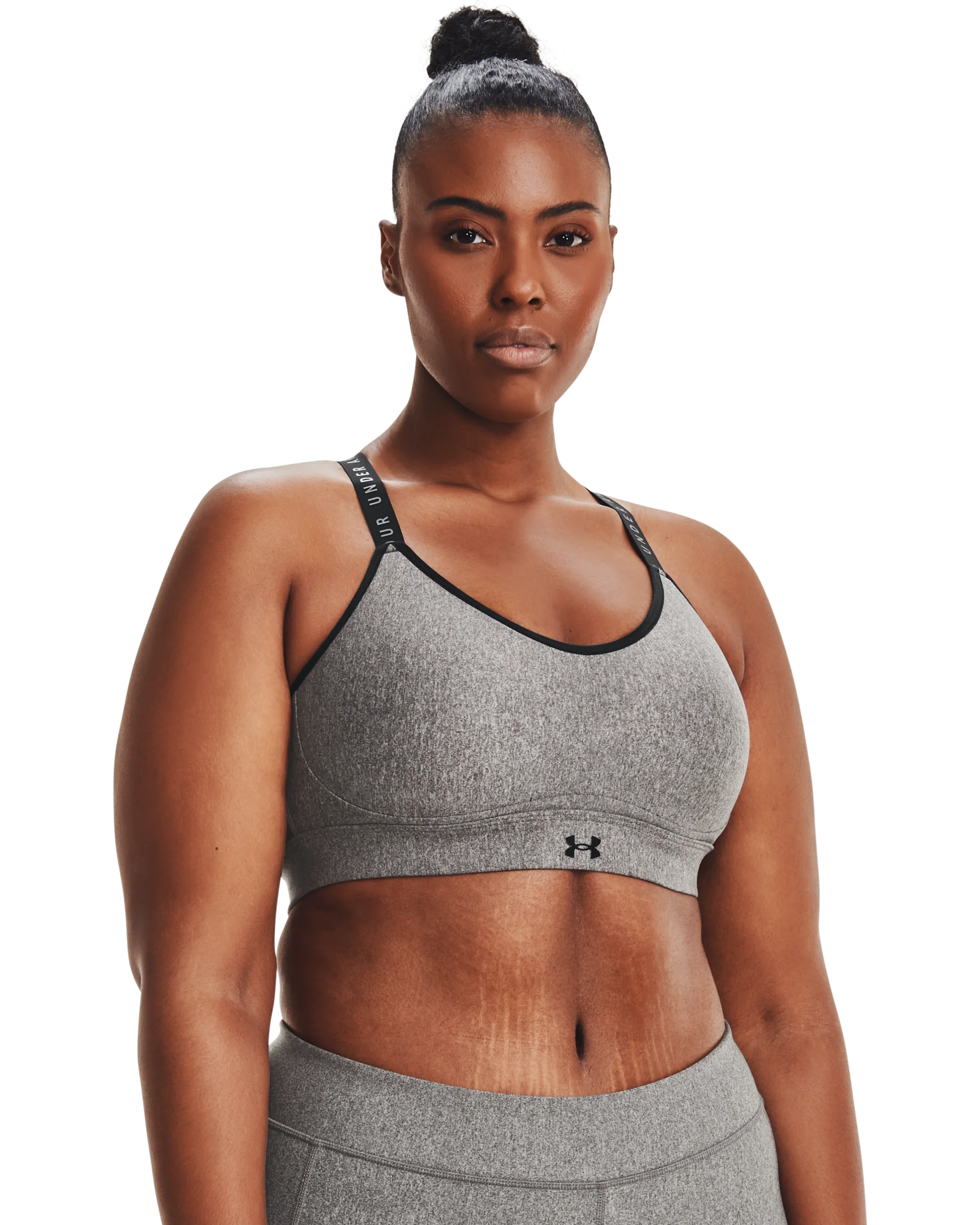Women's UA Infinity Low Heather Sports Bra - Image 7