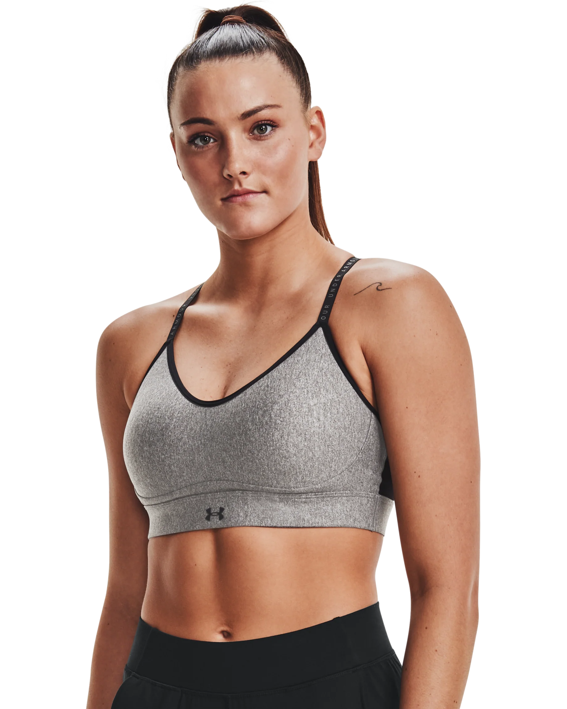 Women's UA Infinity Low Heather Sports Bra - Image 8