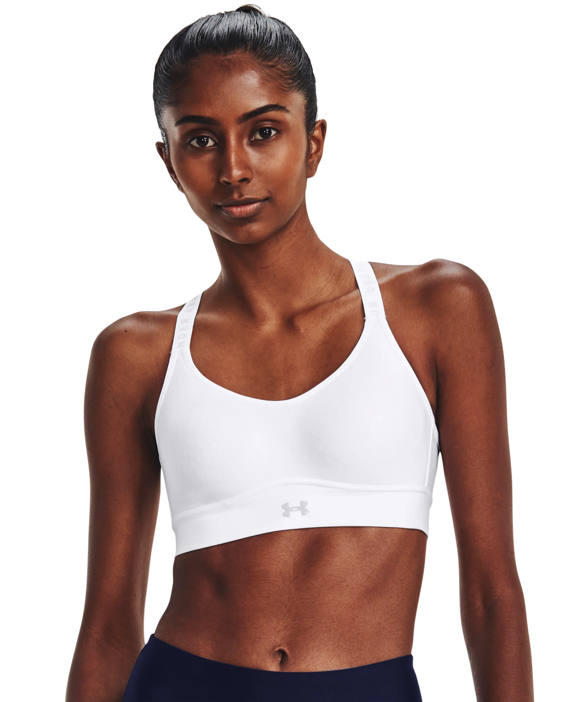 Women's UA Infinity Mid Covered Sports Bra - Image 11