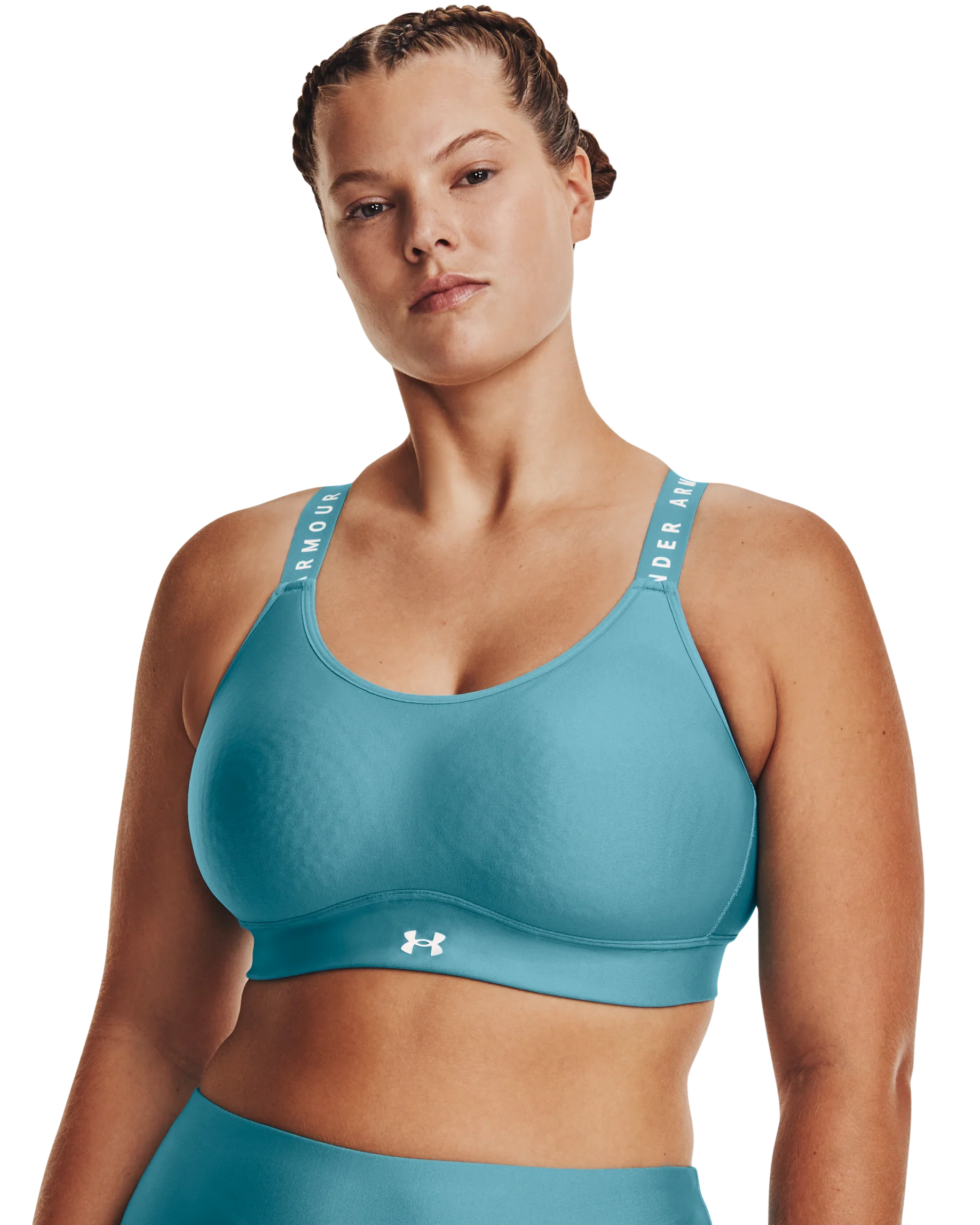 Women's UA Infinity Mid Covered Sports Bra - Image 13