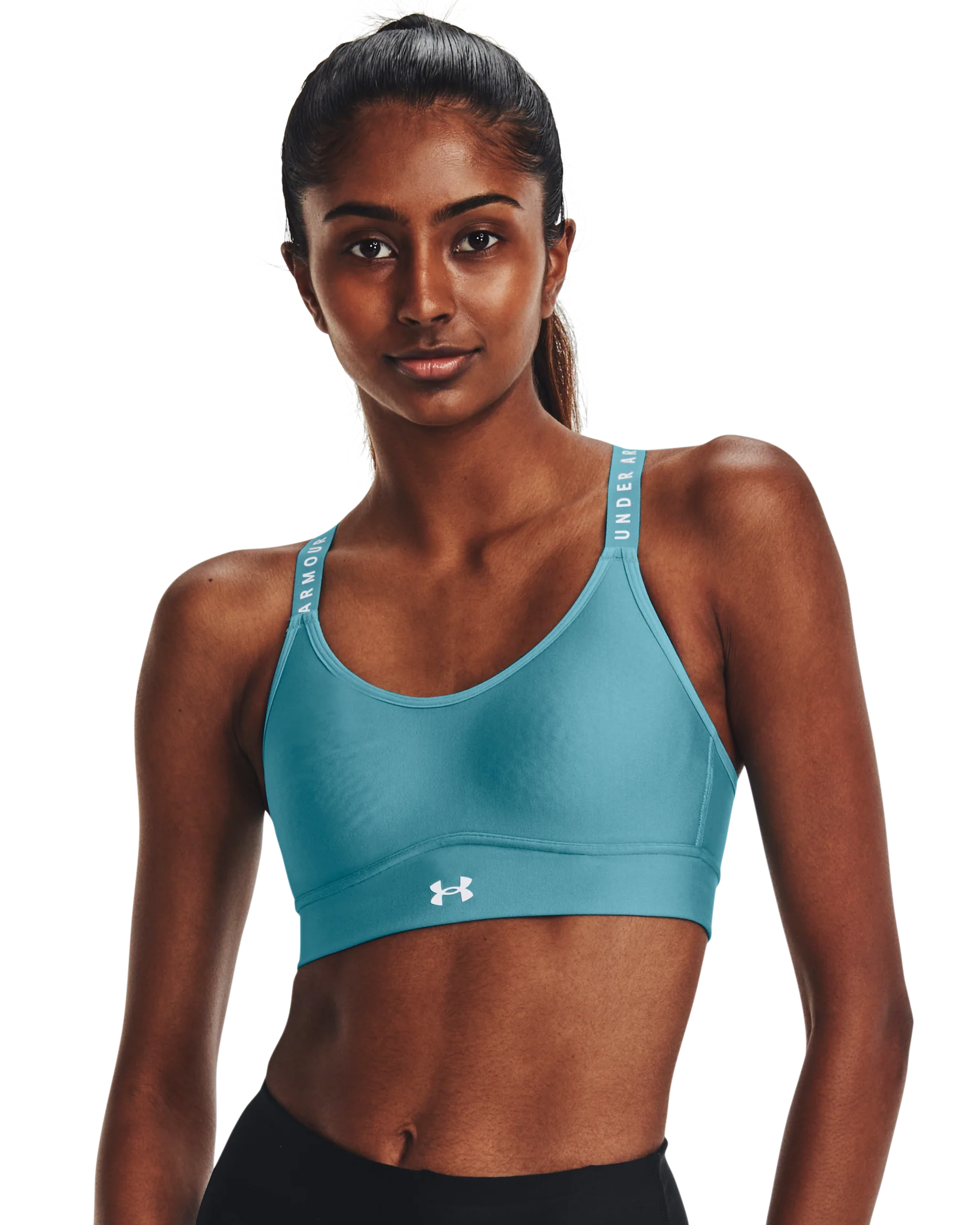 Women's UA Infinity Mid Covered Sports Bra - Image 14