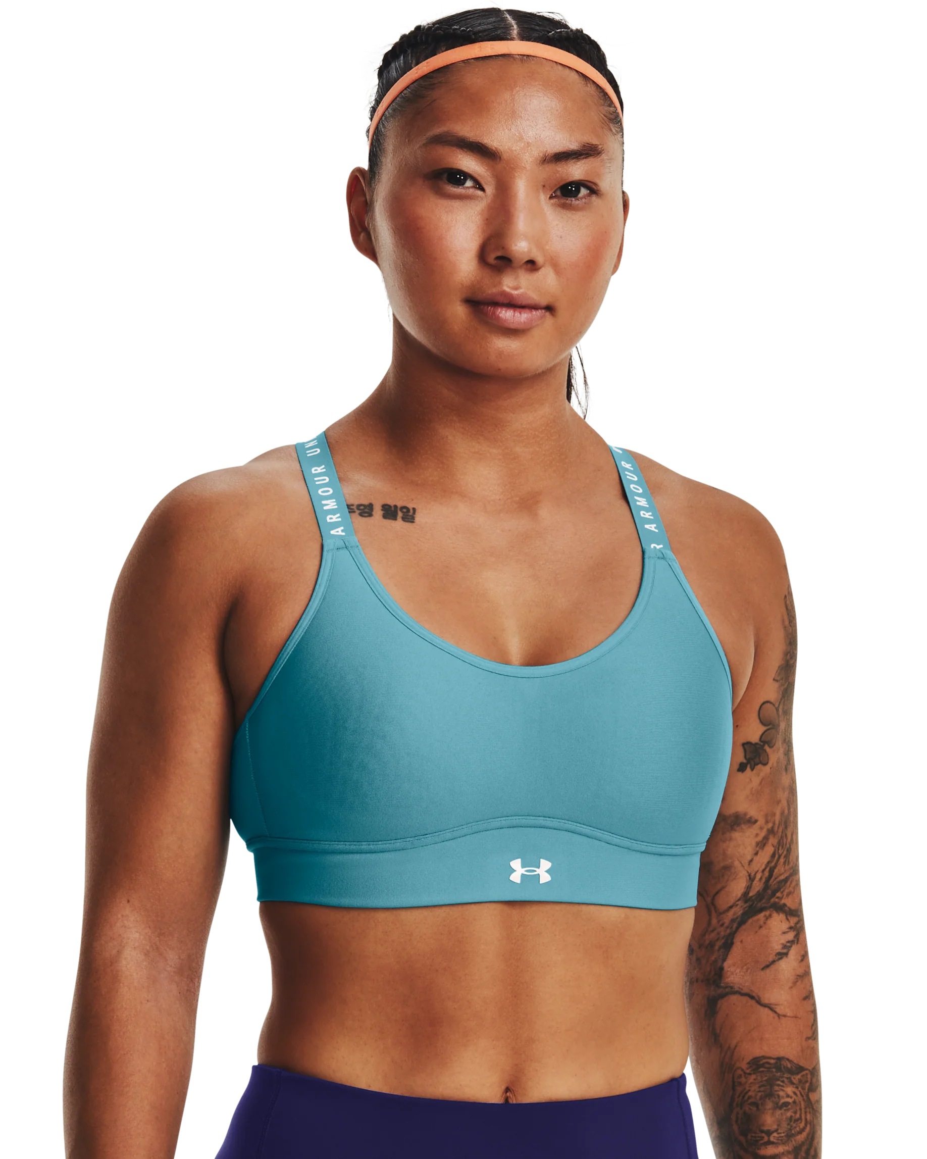 Women's UA Infinity Mid Covered Sports Bra - Image 15