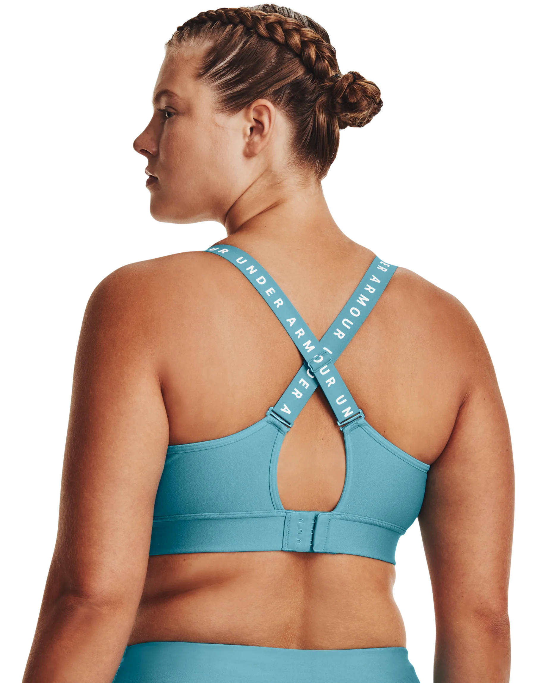 Women's UA Infinity Mid Covered Sports Bra - Image 7