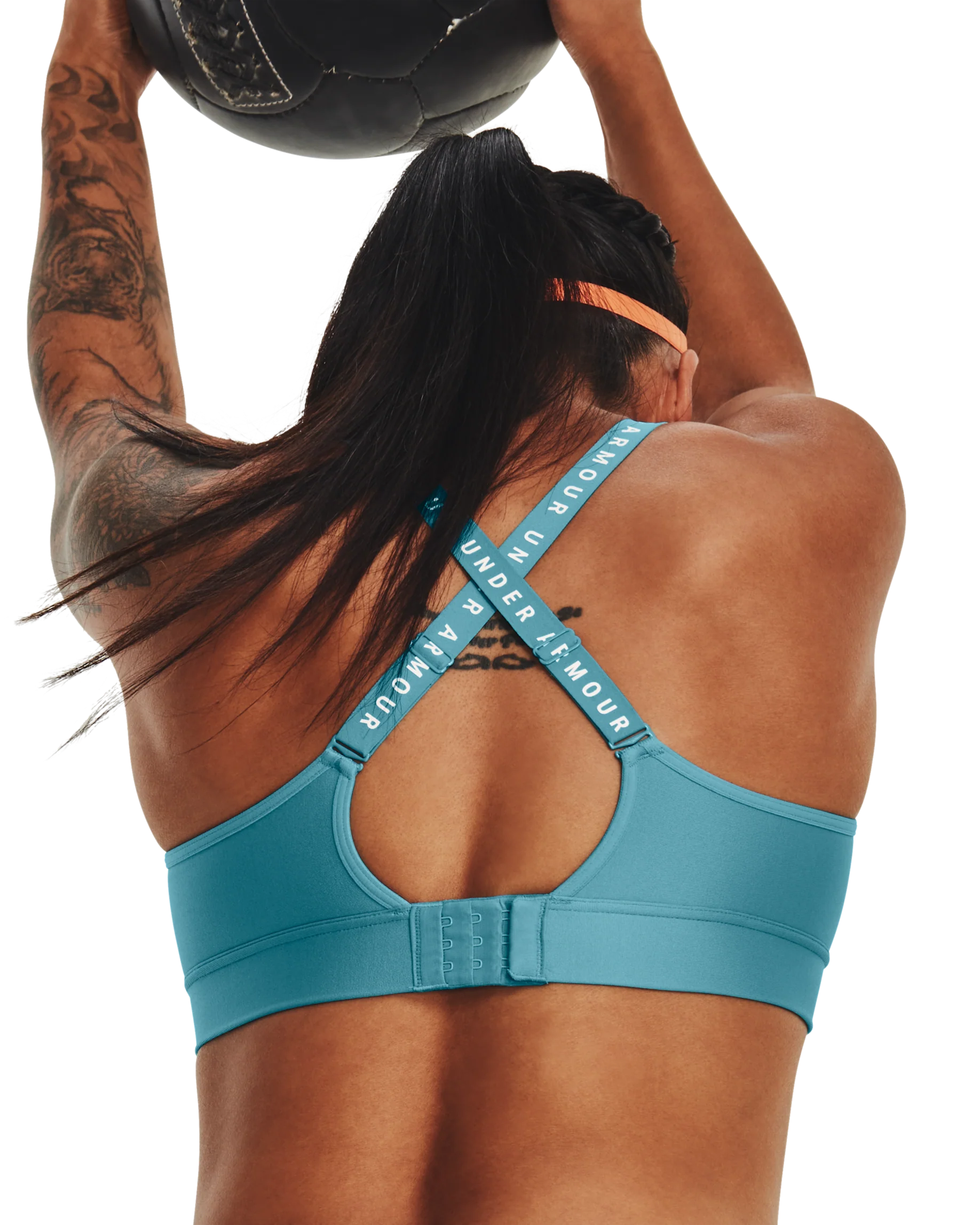 Women's UA Infinity Mid Covered Sports Bra - Image 9