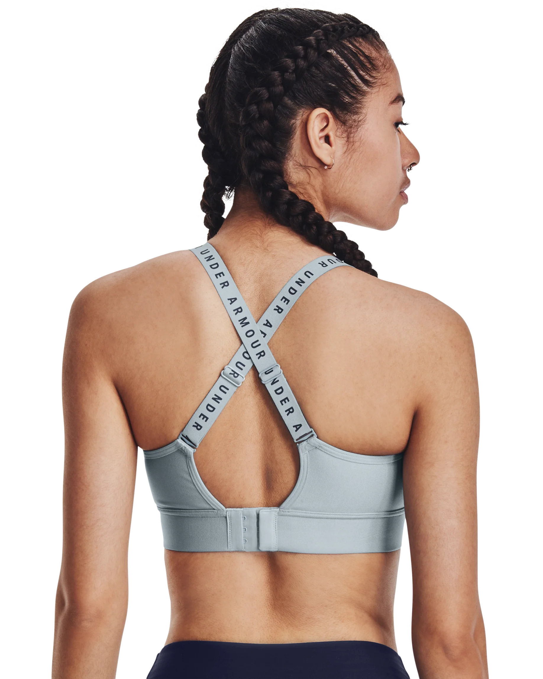 Women's UA Infinity Mid Covered Sports Bra - Image 13