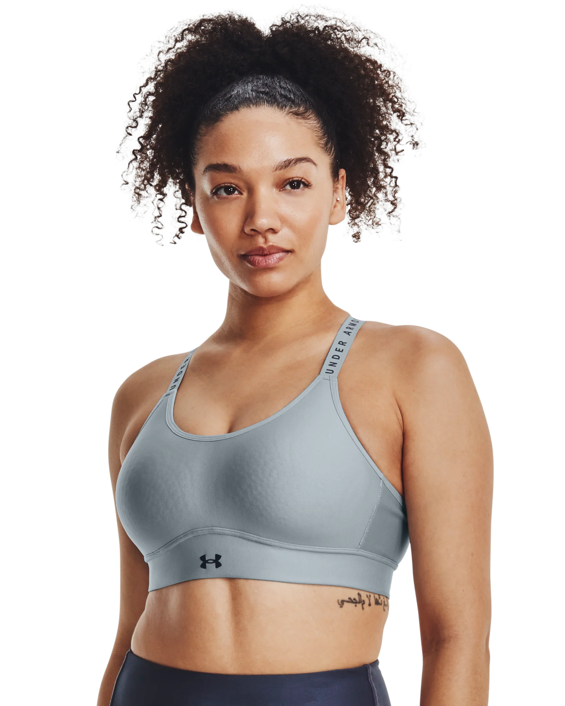Women's UA Infinity Mid Covered Sports Bra - Image 9