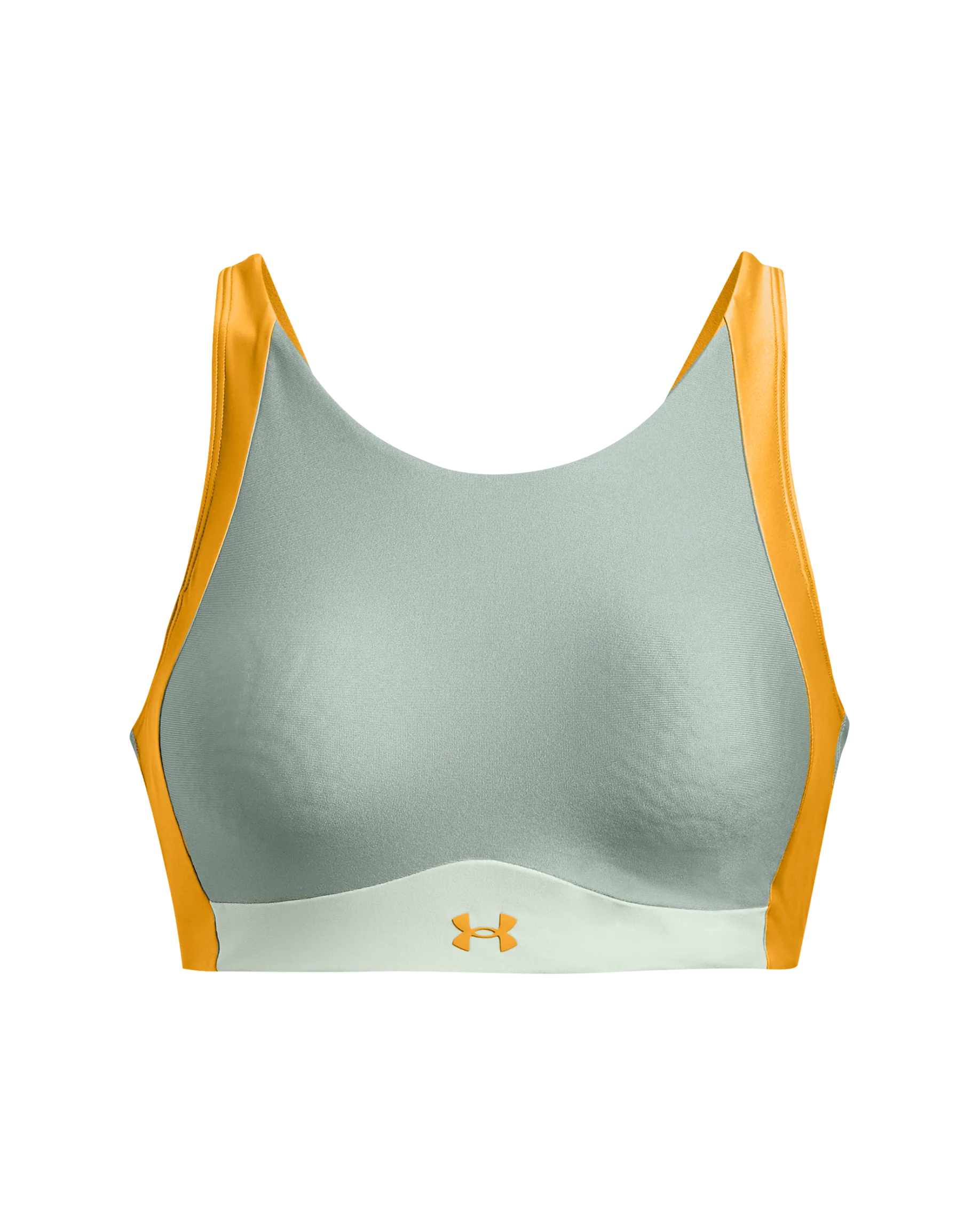 Women's UA Infinity Mid High Neck Shine Sports Bra - Image 3