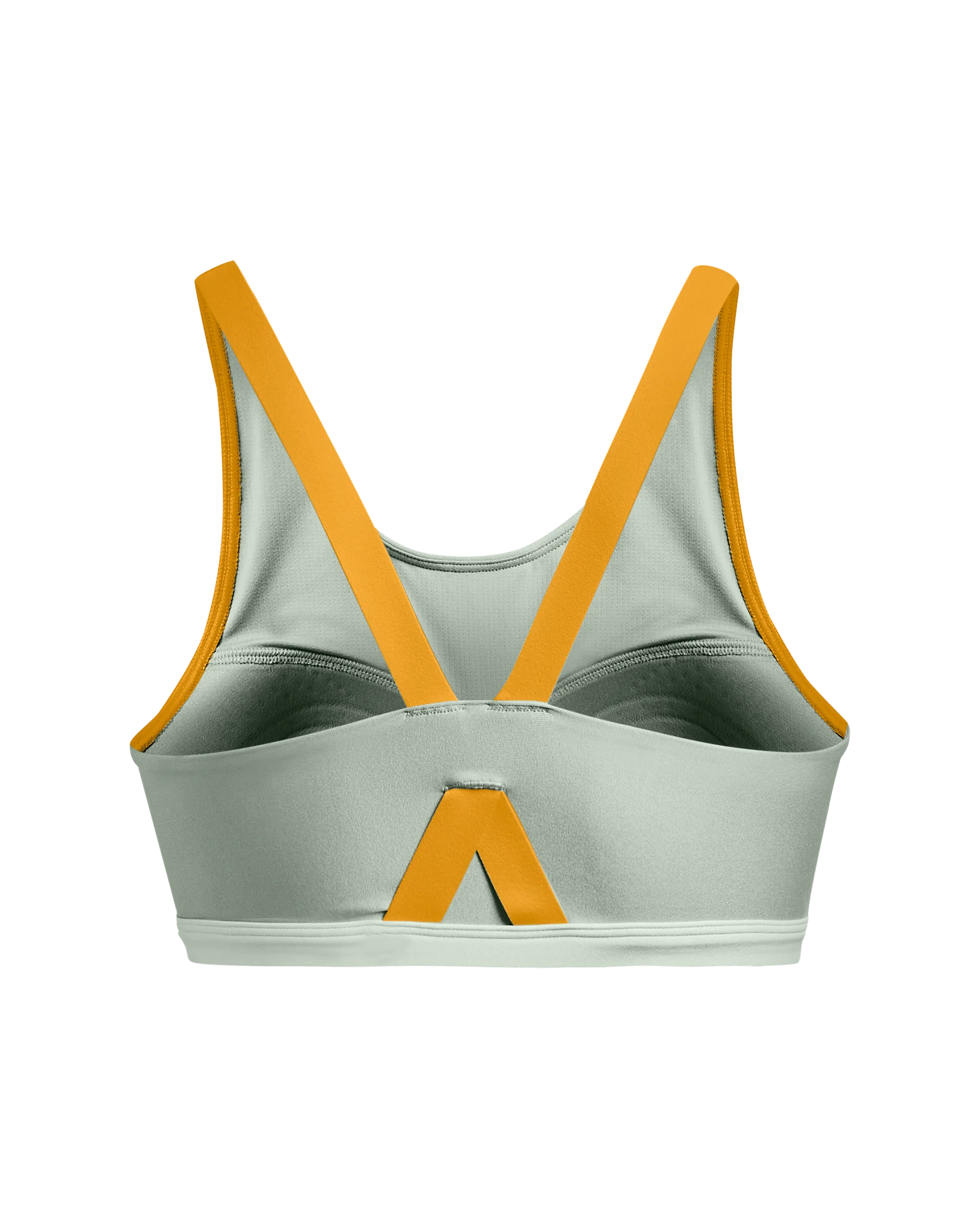 Women's UA Infinity Mid High Neck Shine Sports Bra - Image 5