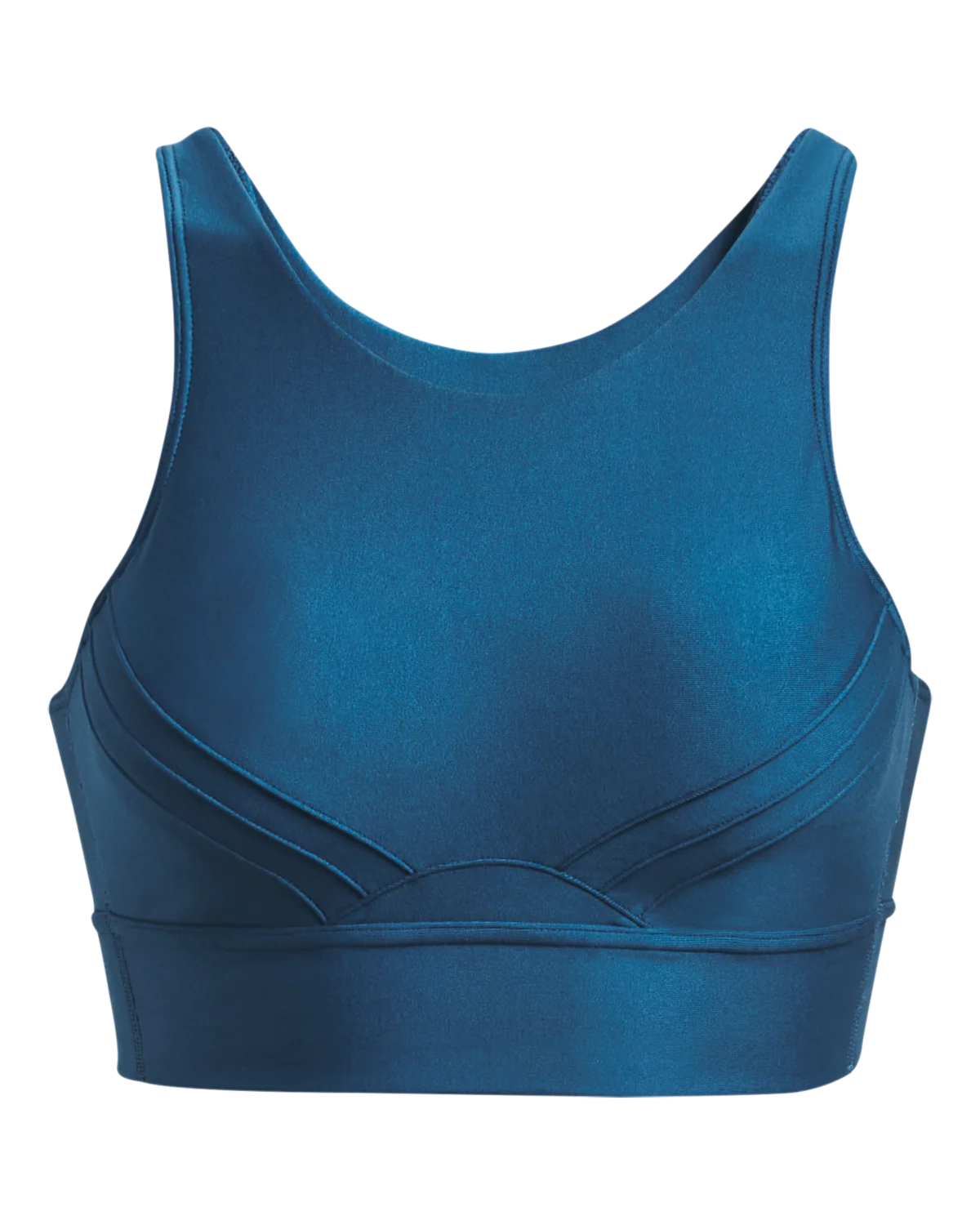 Women's UA Infinity Mid Pintuck Sports Bra - Image 3