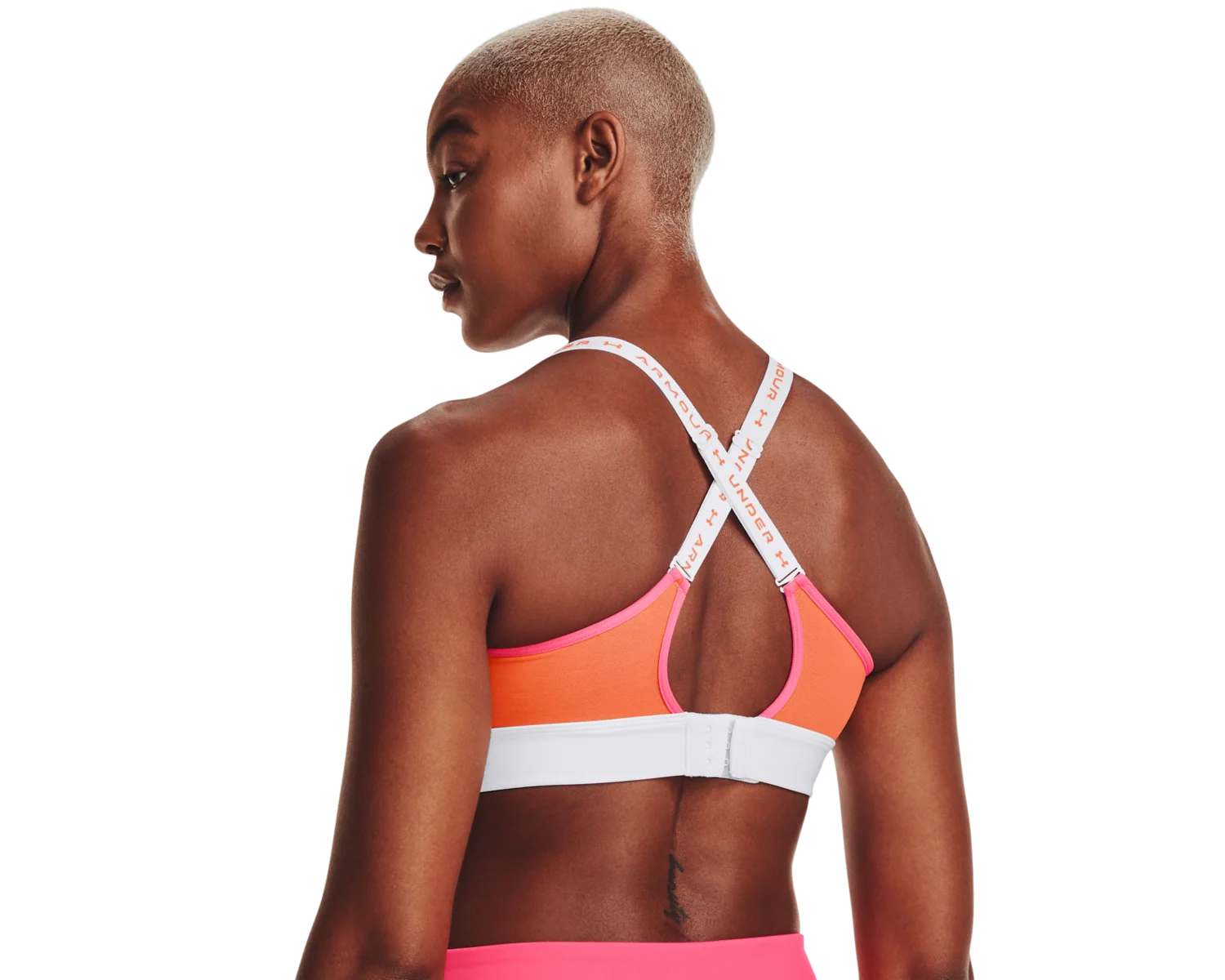 Women's UA Infinity Mid Run Sports Bra - Image 13
