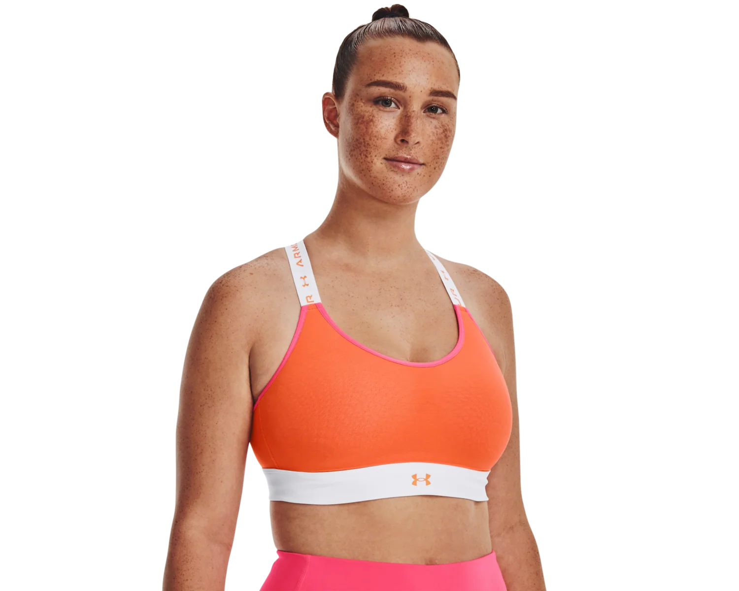 Women's UA Infinity Mid Run Sports Bra - Image 14