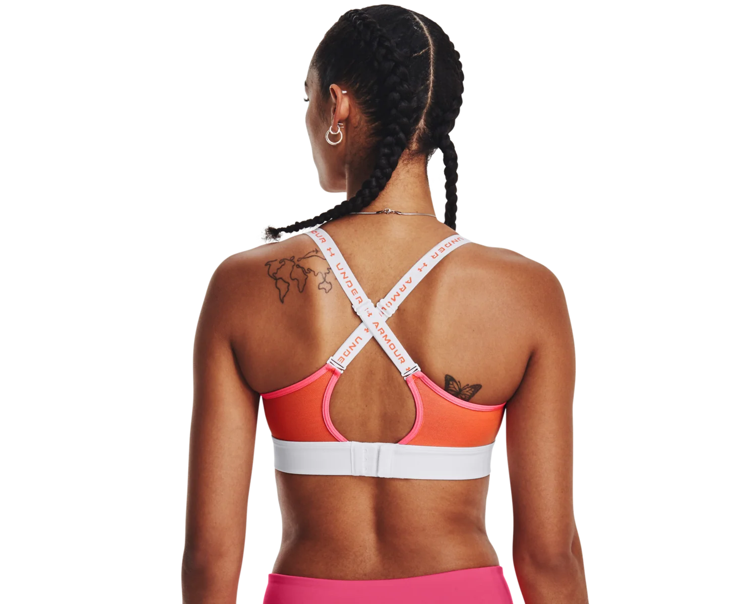 Women's UA Infinity Mid Run Sports Bra - Image 2