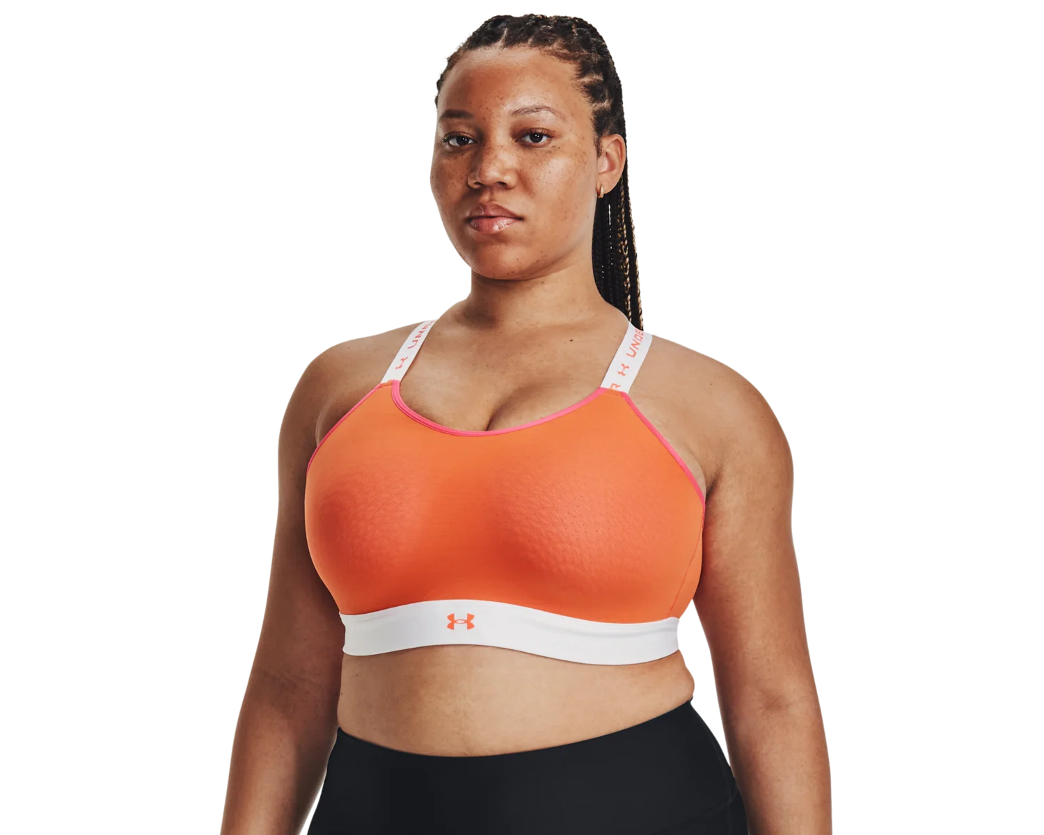 Women's UA Infinity Mid Run Sports Bra - Image 6