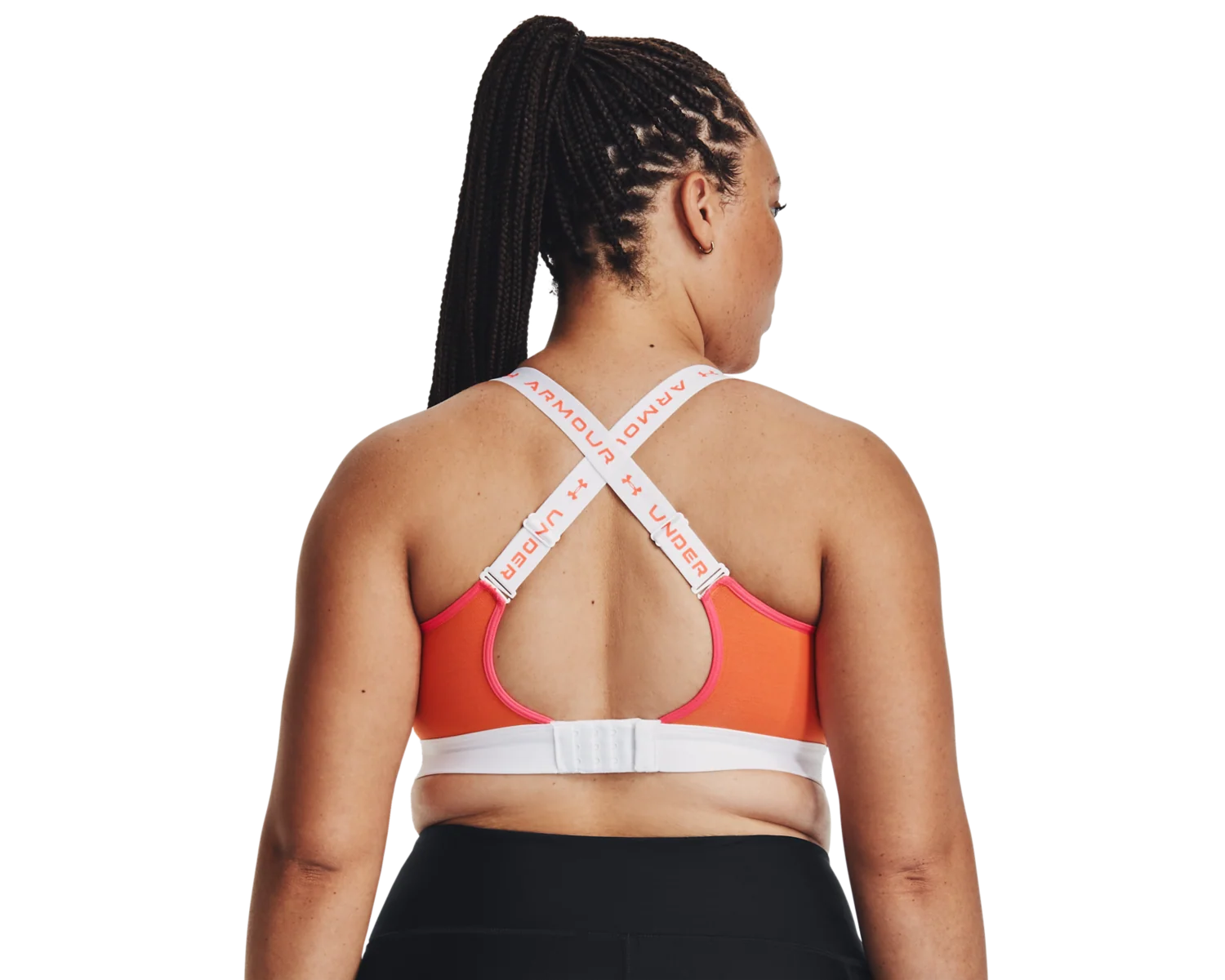 Women's UA Infinity Mid Run Sports Bra - Image 7