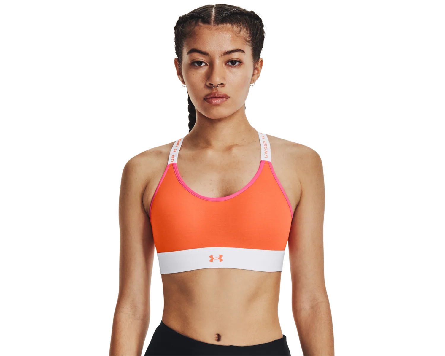 Women's UA Infinity Mid Run Sports Bra - Image 8