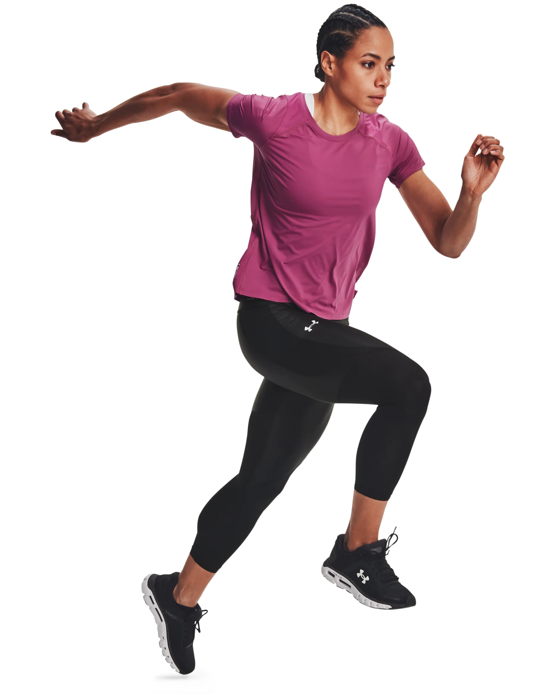 Women's UA Iso-Chill Run 7/8 Tights - Image 7