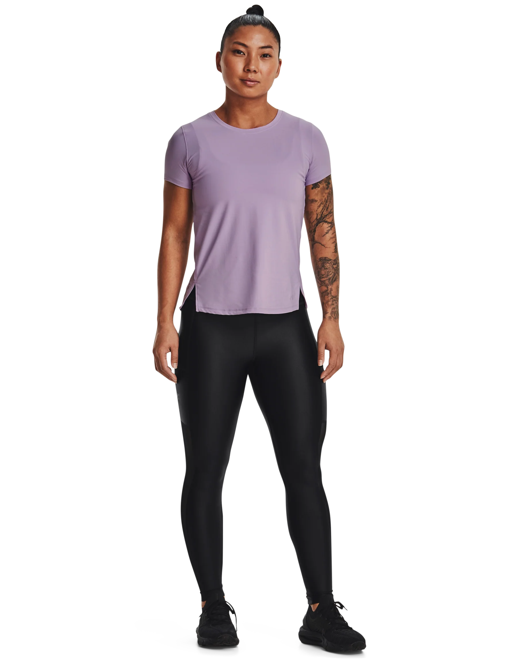 Women's UA Iso-Chill Run Ankle Tights - Image 3