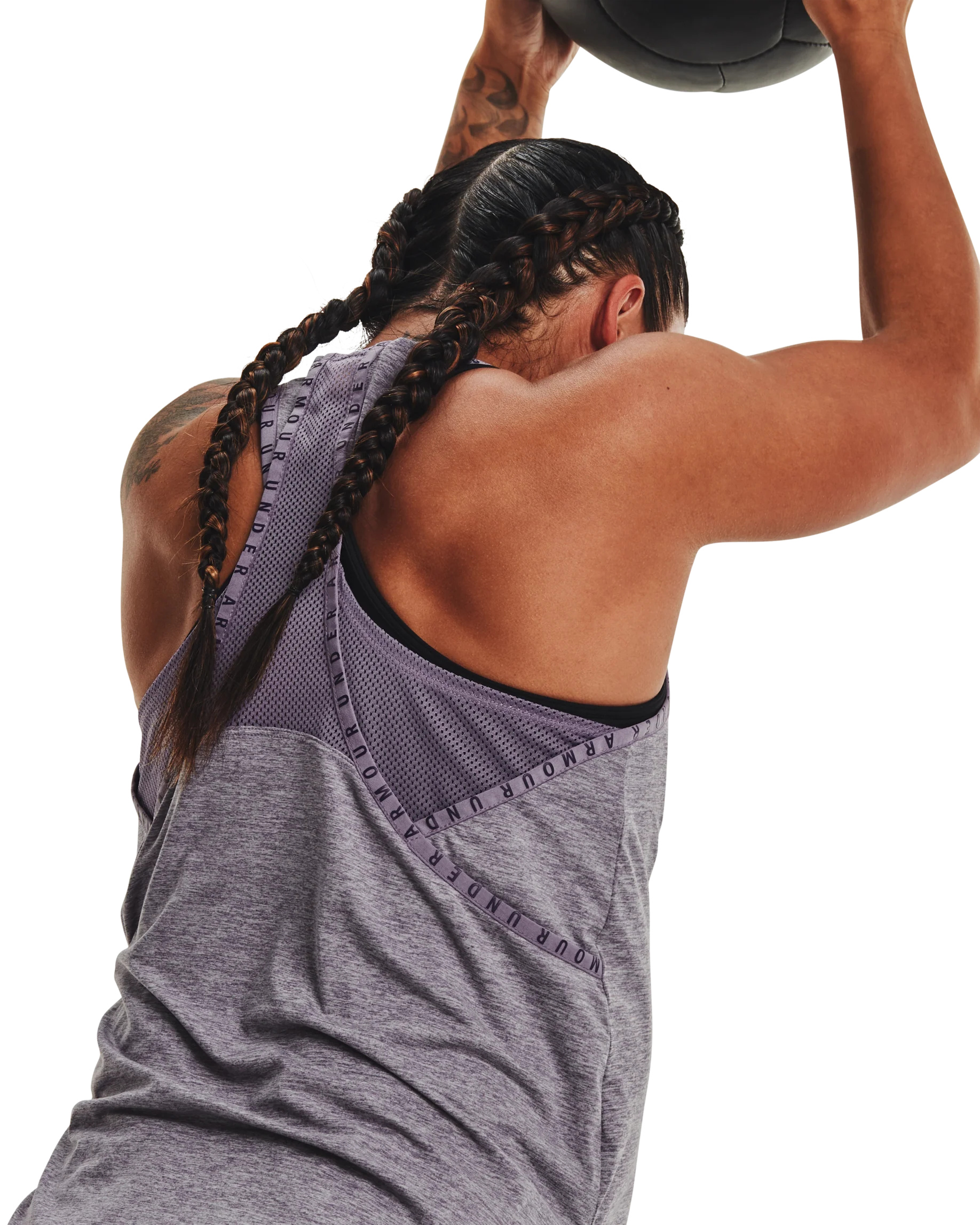 Women's UA Knockout Mesh Back Tank - Image 7