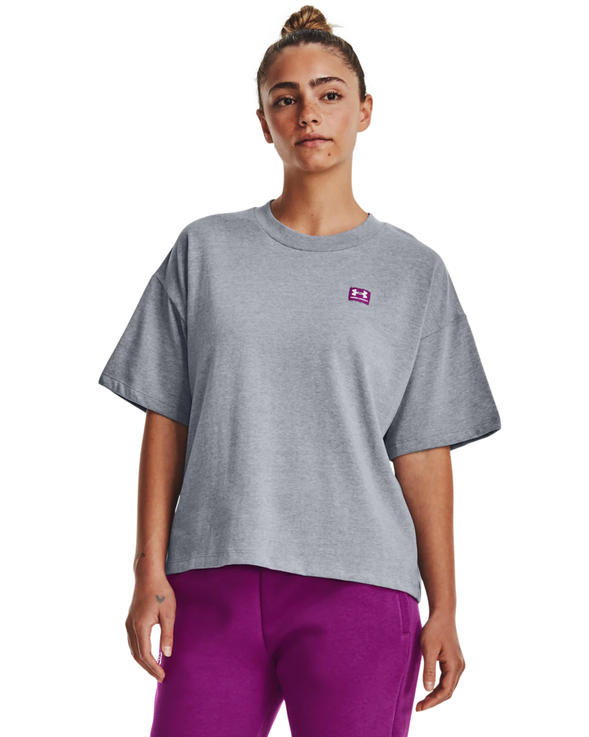 Women's UA Logo LC Oversized Heavyweight Short Sleeve