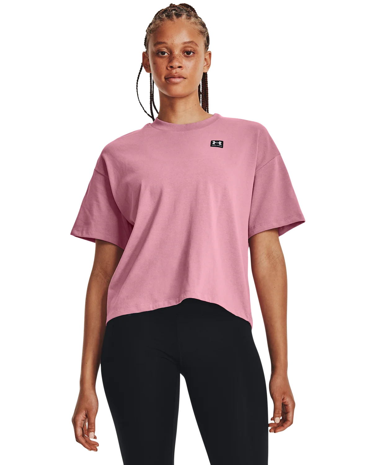 Women's UA Logo LC Oversized Heavyweight Short Sleeve