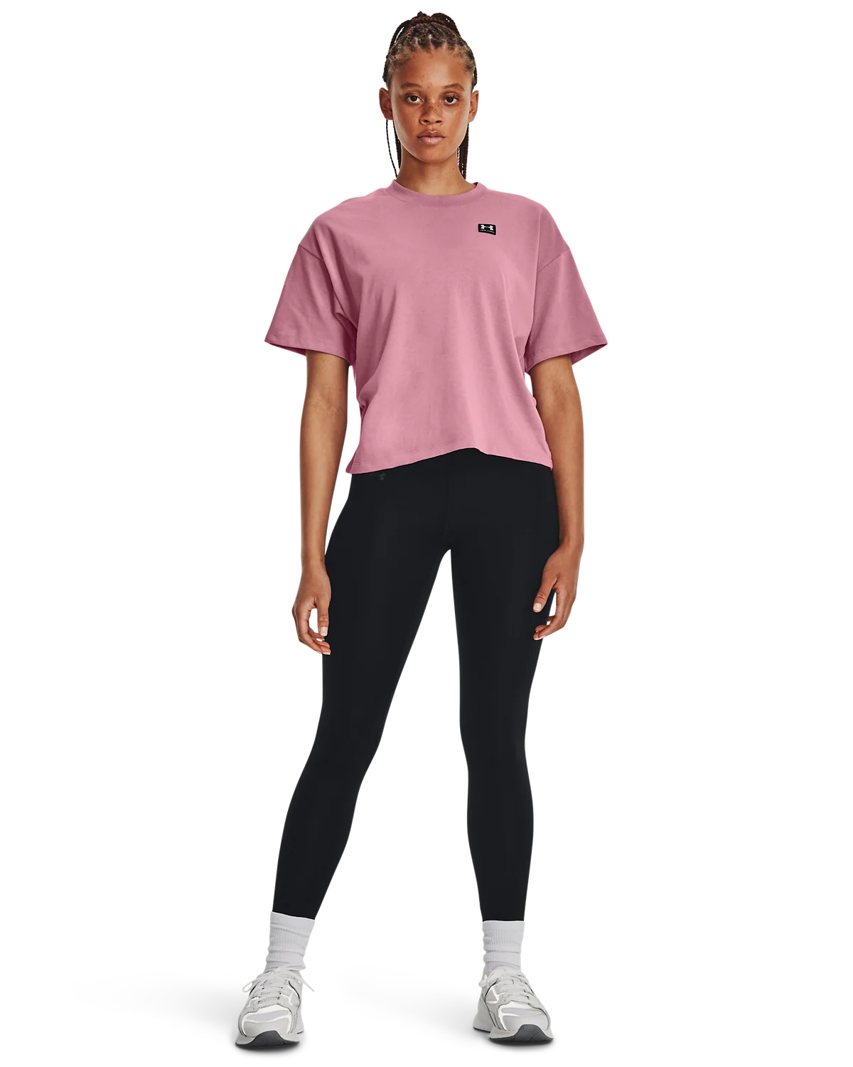 Women's UA Logo LC Oversized Heavyweight Short Sleeve - Image 4