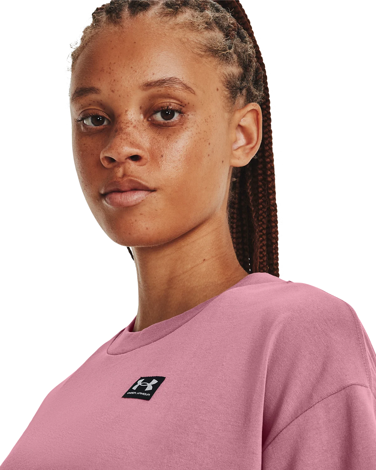 Women's UA Logo LC Oversized Heavyweight Short Sleeve - Image 5