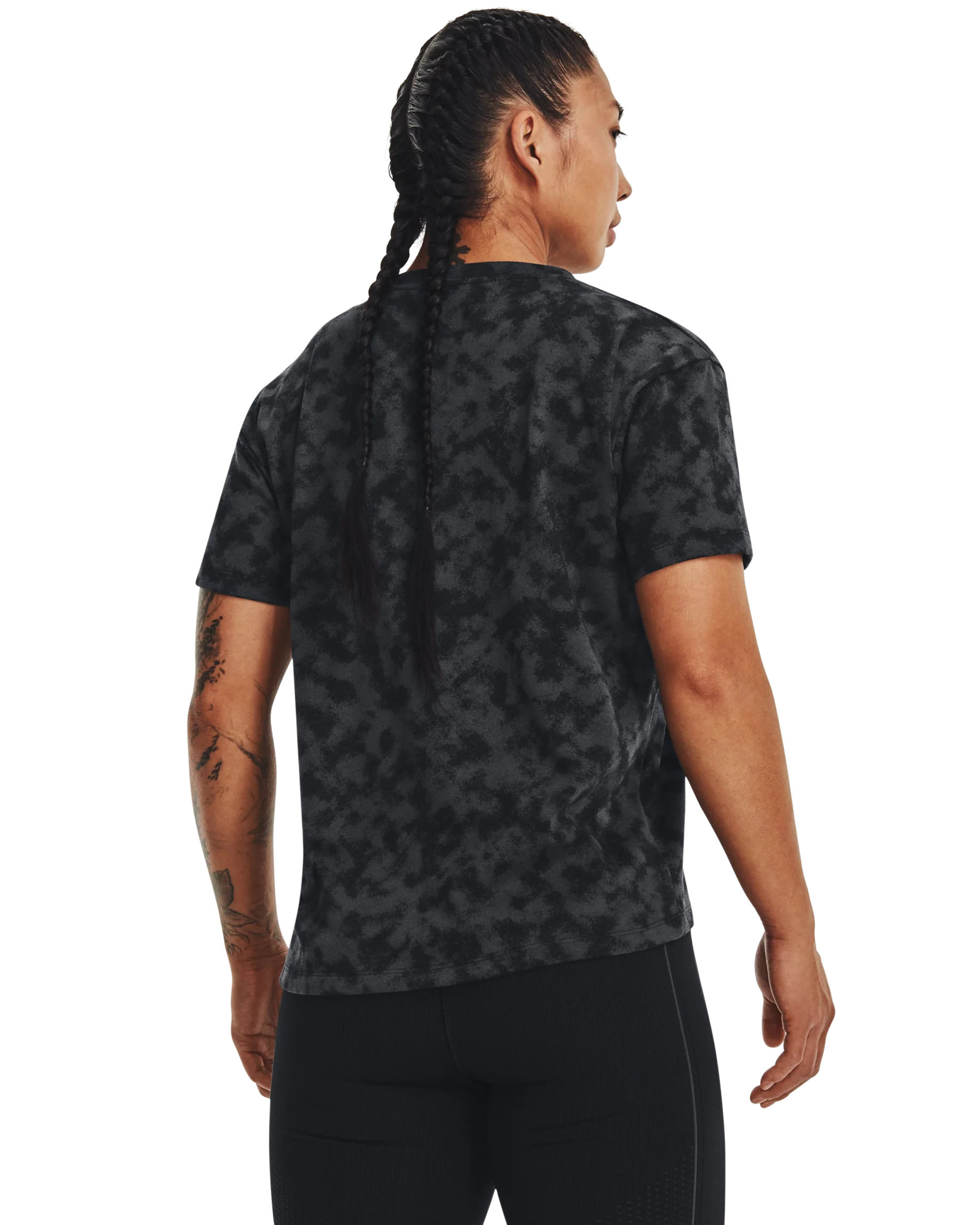 Women's UA Logo Printed Heavyweight Short Sleeve - Image 2
