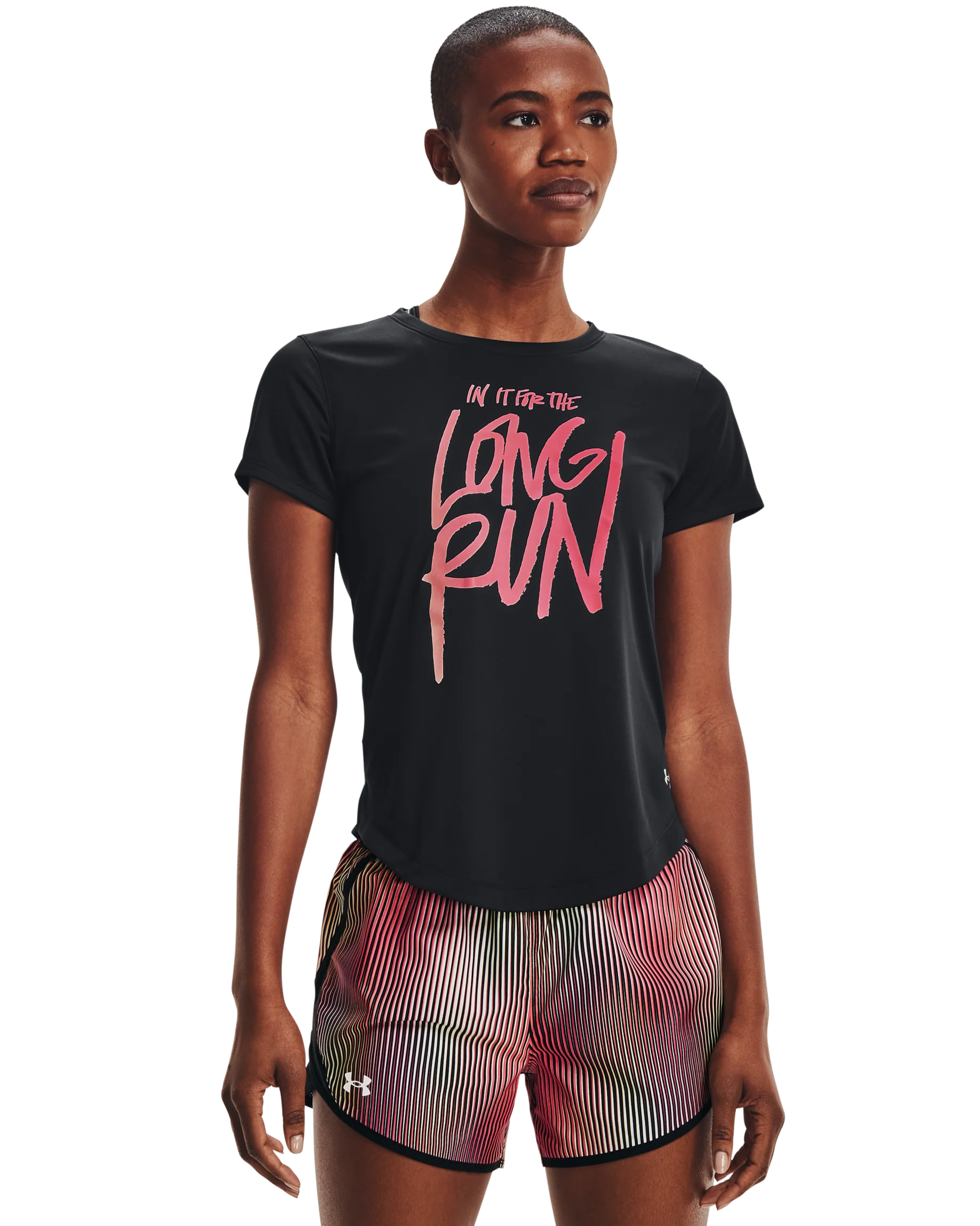 Women's UA Long Run Graphic Short Sleeve