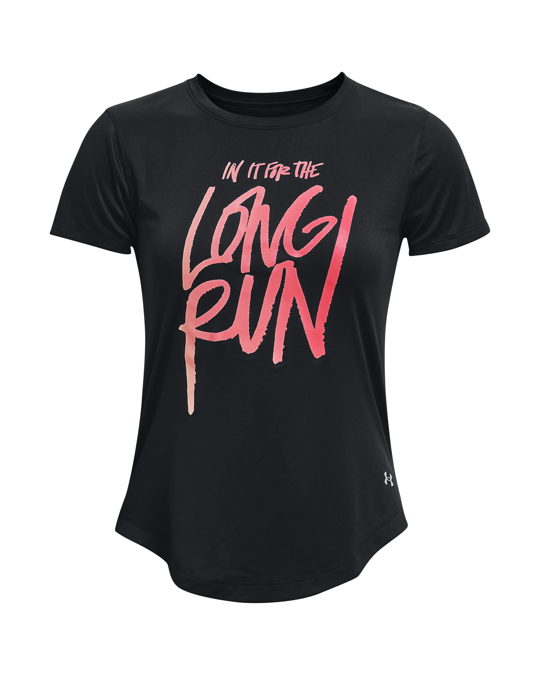 Women's UA Long Run Graphic Short Sleeve - Image 4