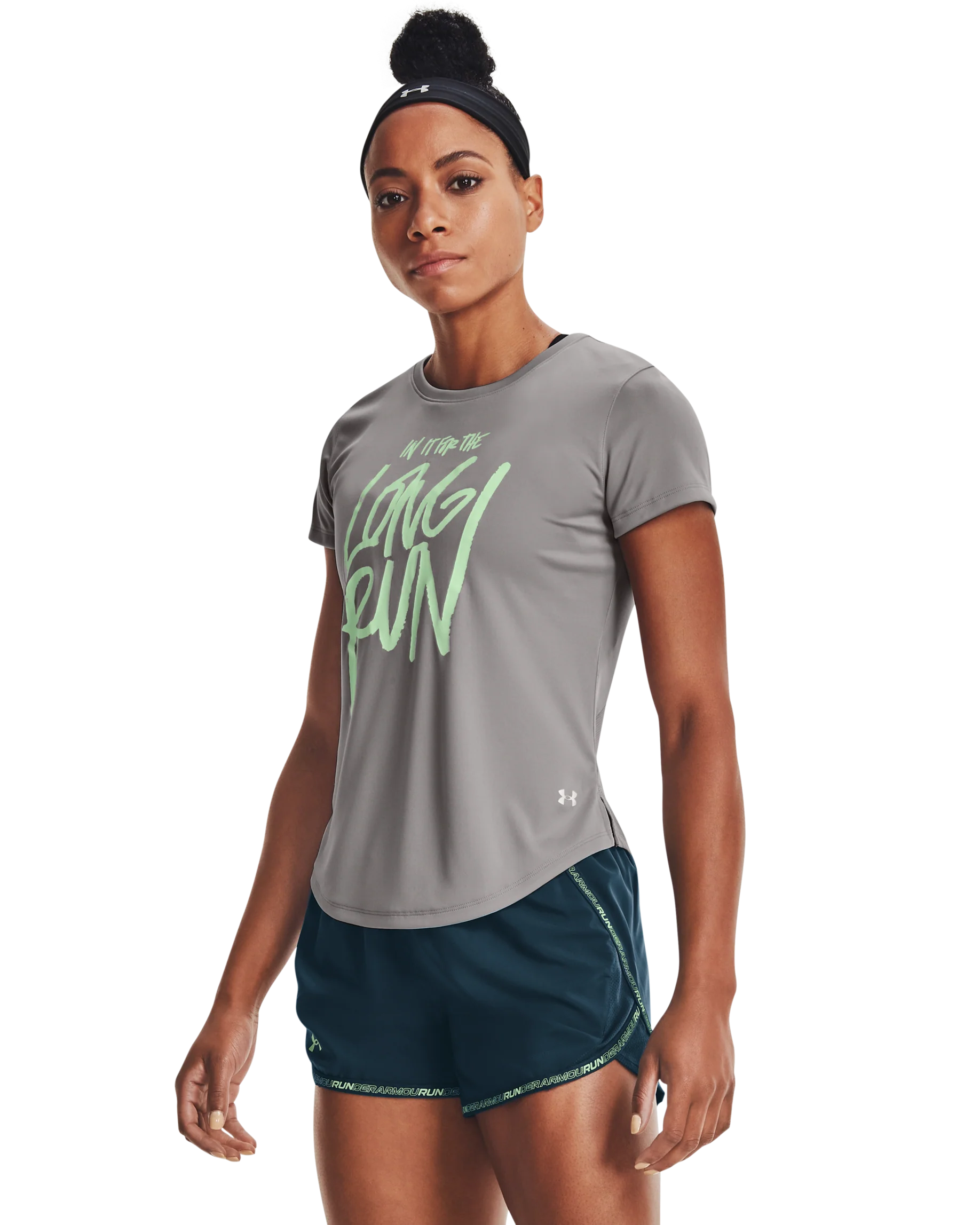 Women's UA Long Run Graphic Short Sleeve