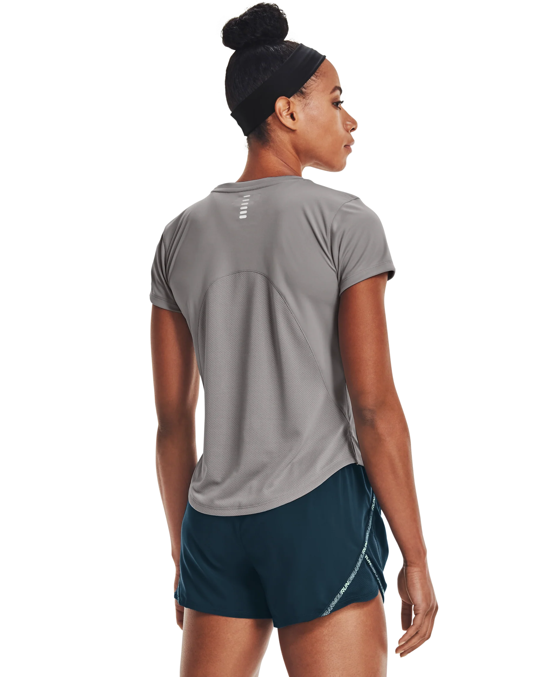 Women's UA Long Run Graphic Short Sleeve - Image 2