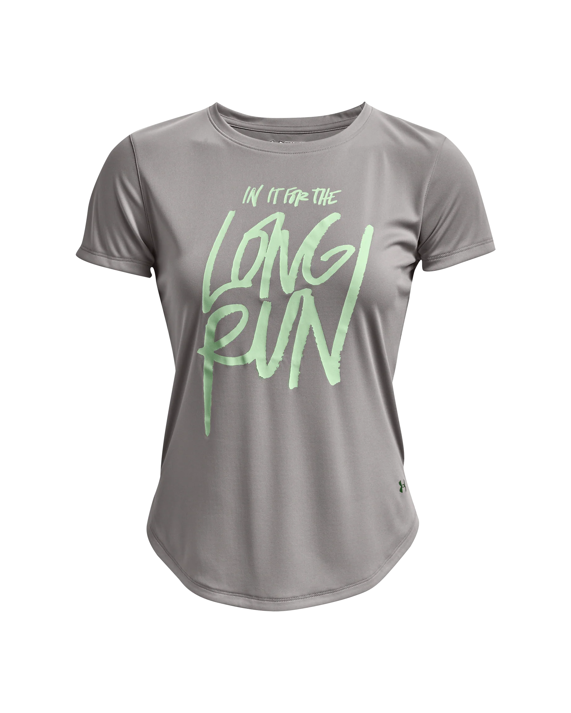 Women's UA Long Run Graphic Short Sleeve - Image 4