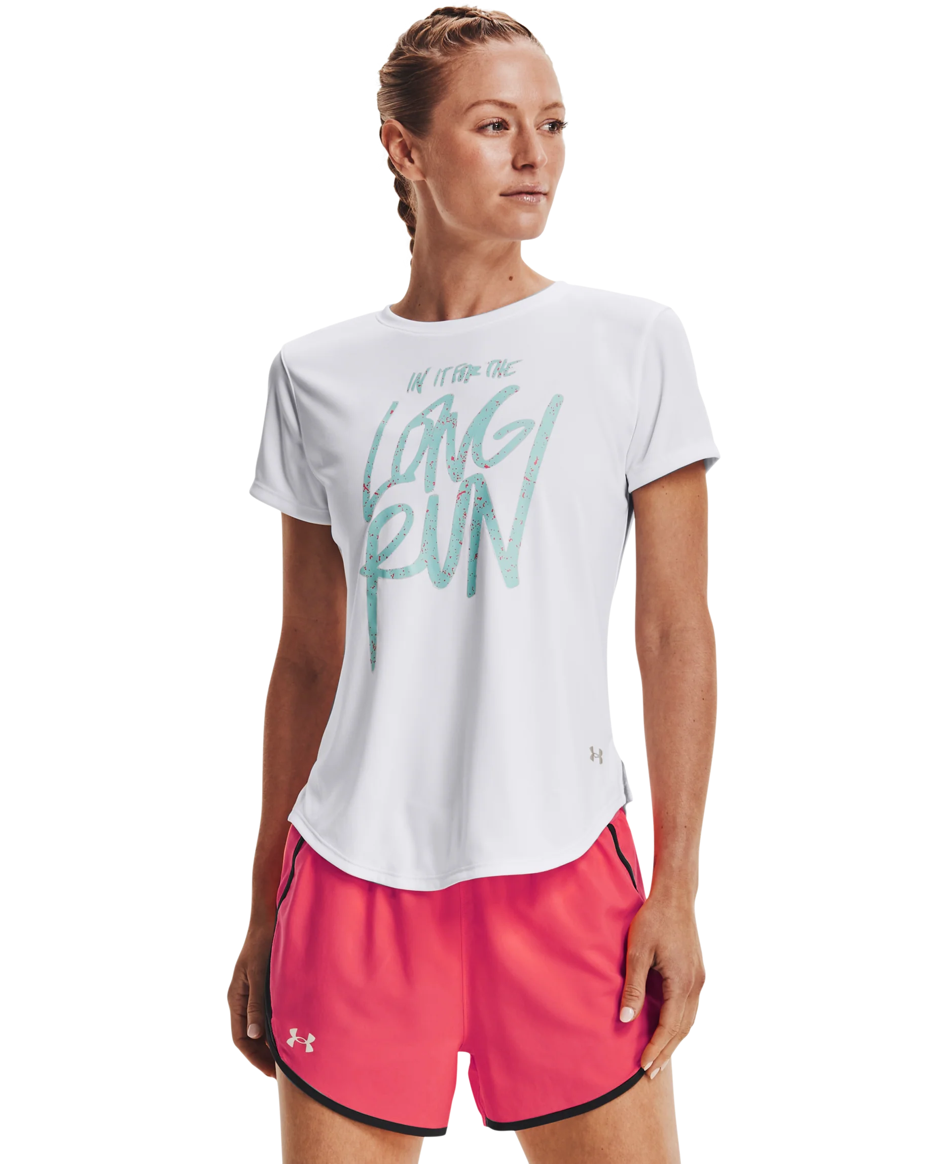 Women's UA Long Run Graphic Short Sleeve