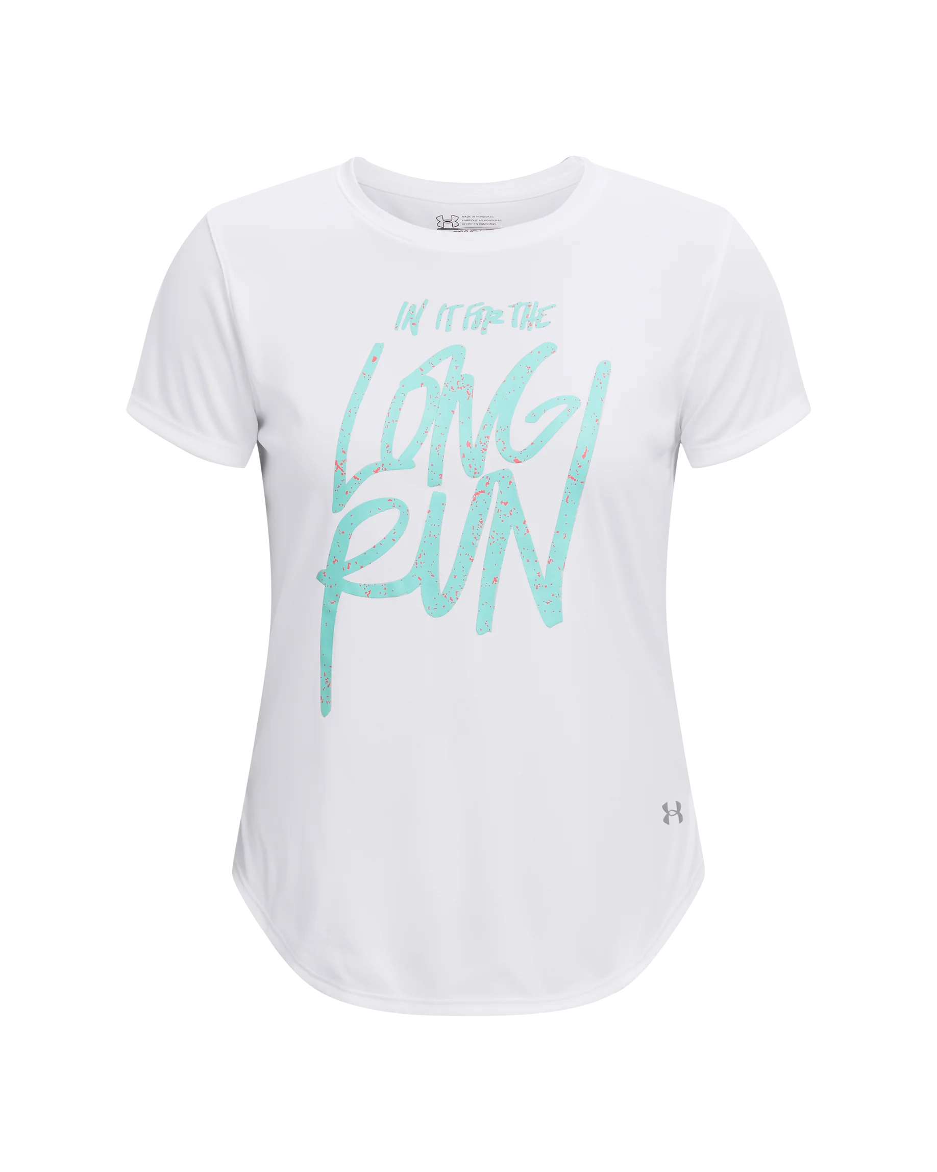 Women's UA Long Run Graphic Short Sleeve - Image 4