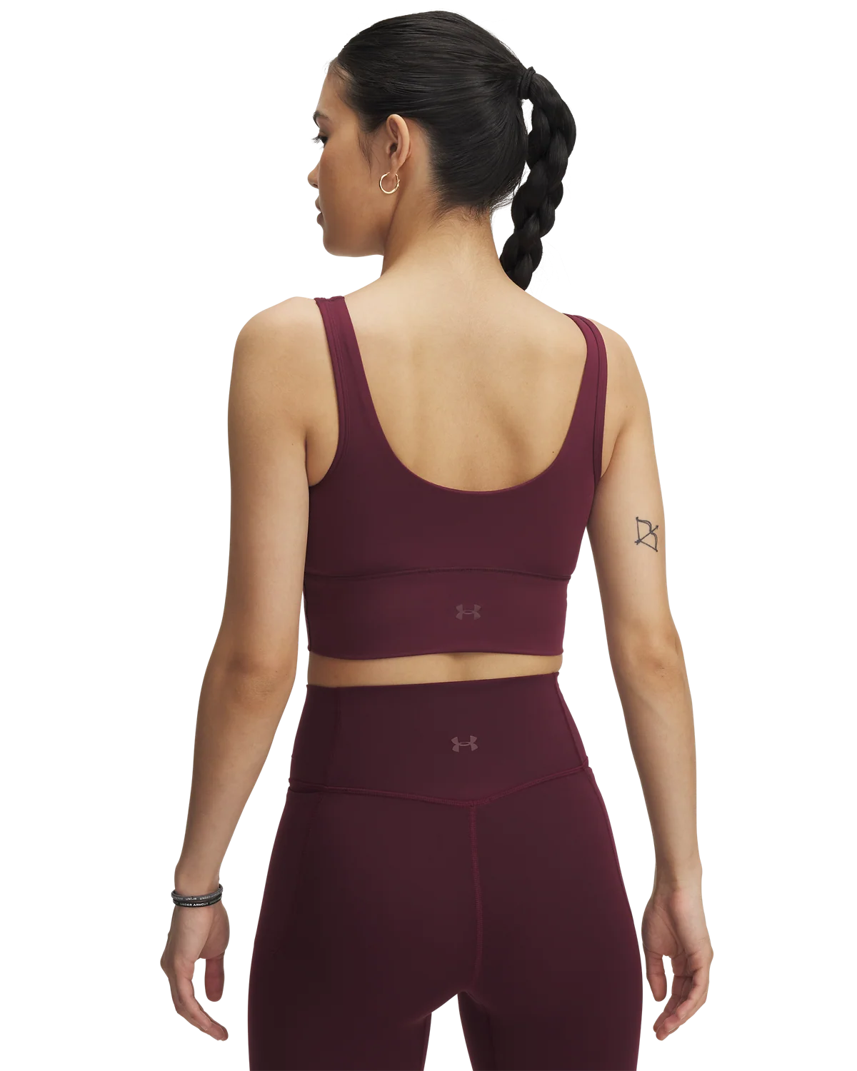 Women's UA Meridian Fitted Crop Tank - Image 2