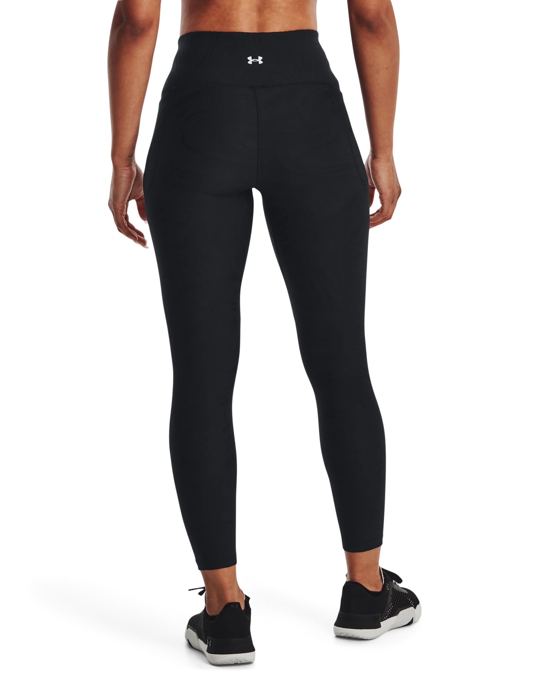 Women's UA Meridian Jacquard Ankle Leggings - Image 2