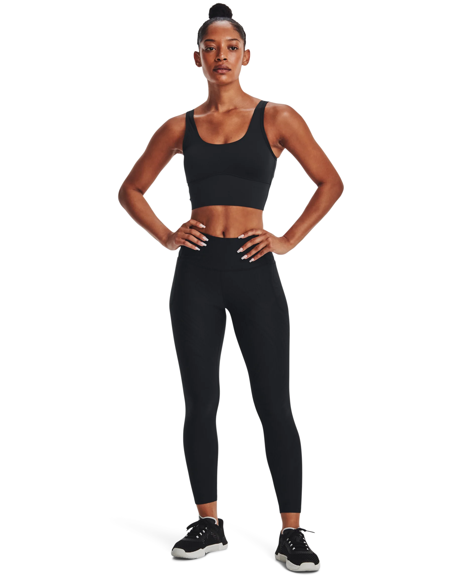 Women's UA Meridian Jacquard Ankle Leggings - Image 3