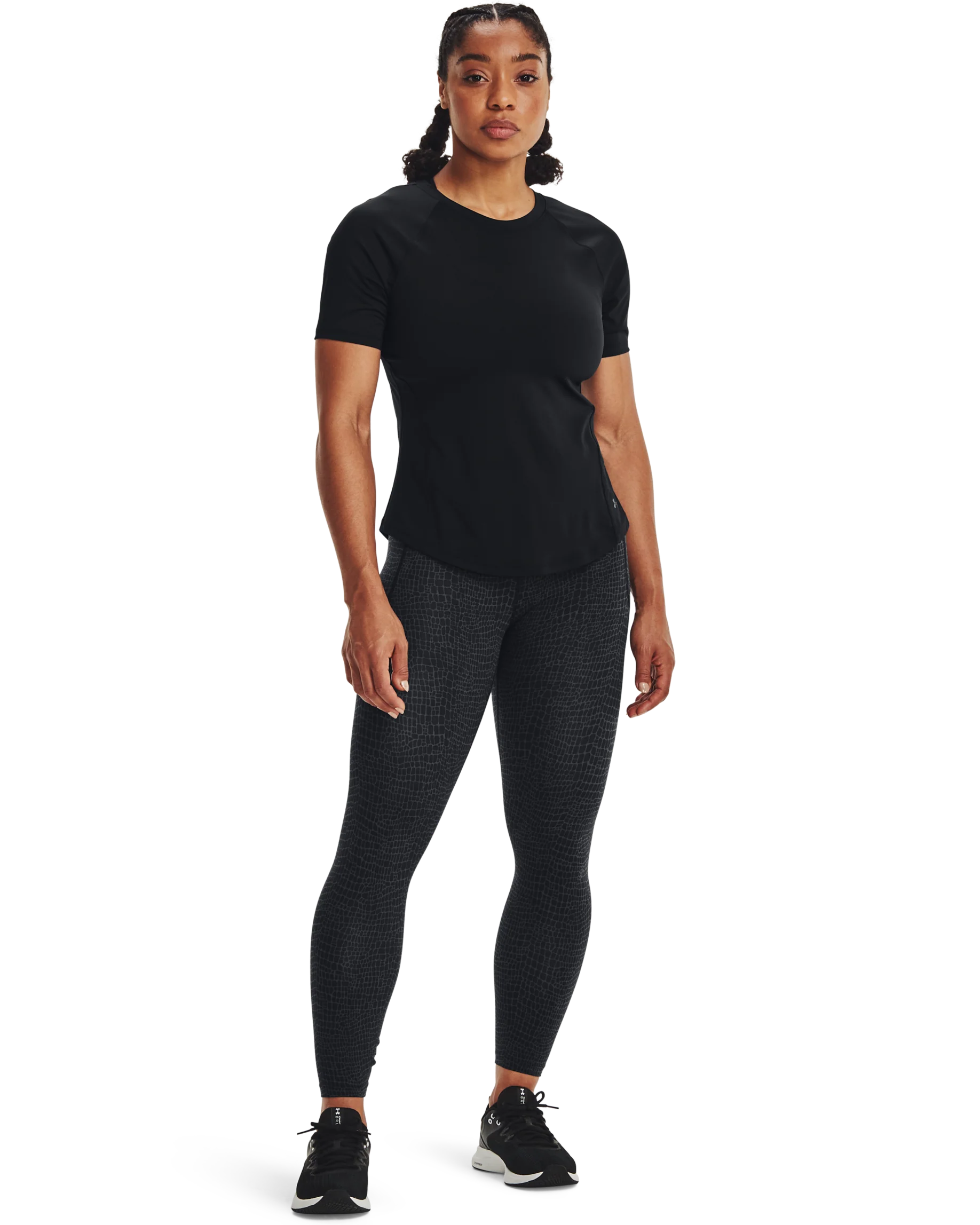 Women's UA Meridian Print Ankle Leggings - Image 3
