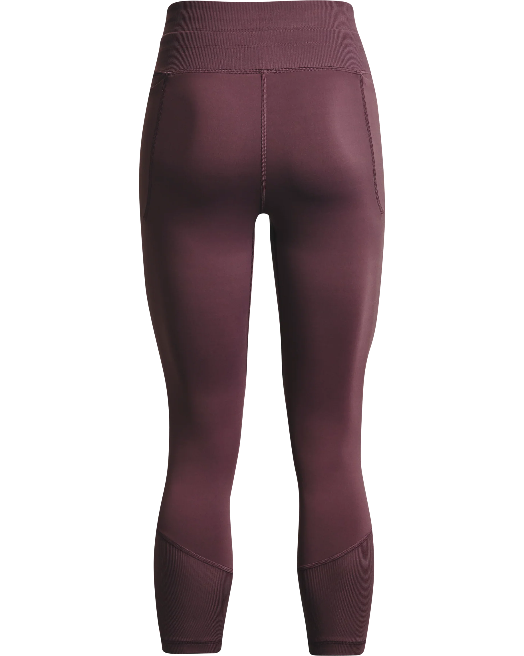 Women's UA Meridian Rib Waistband Ankle Leggings - Image 5