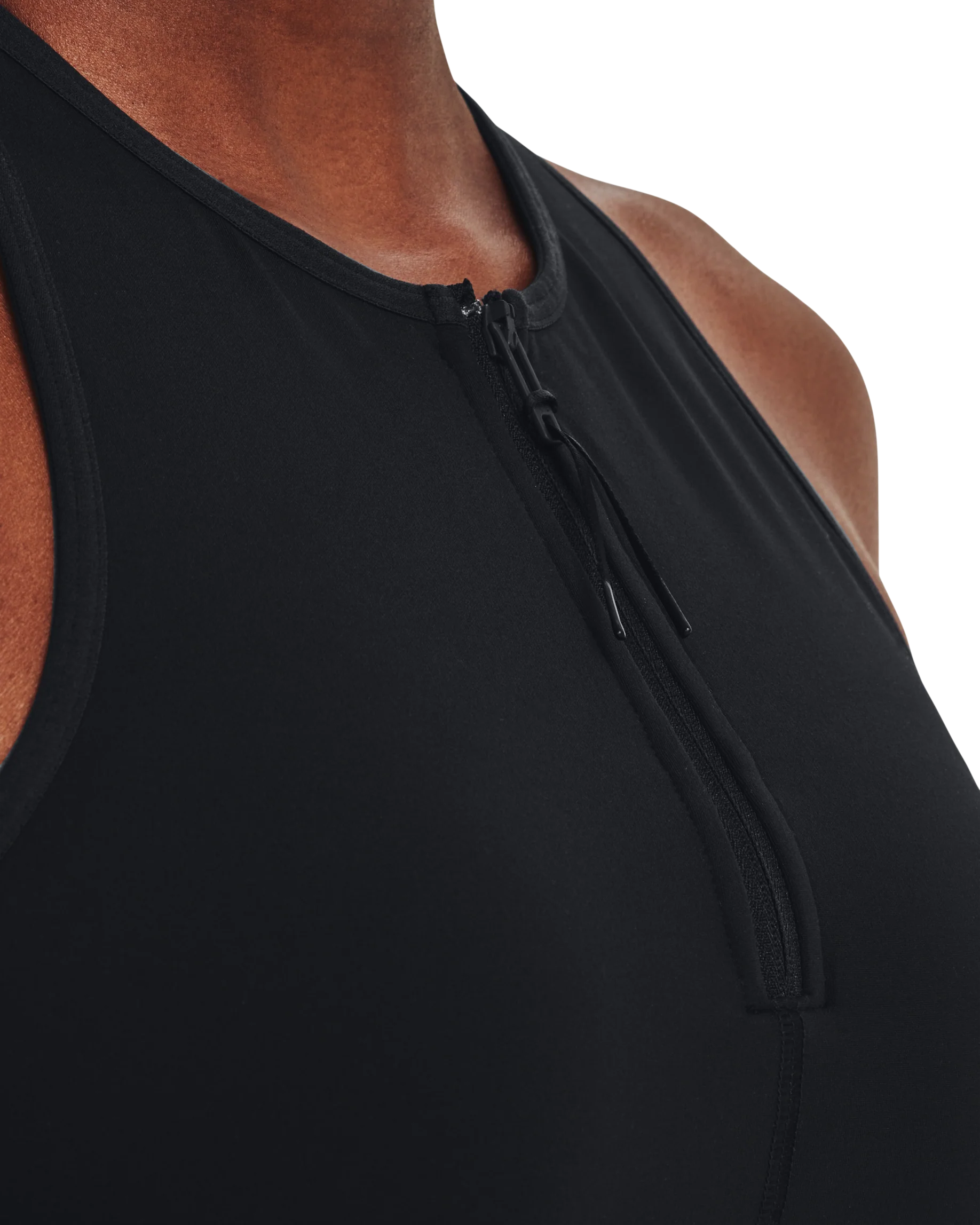 Women's UA Meridian Zip Crop Sports Bra - Image 14