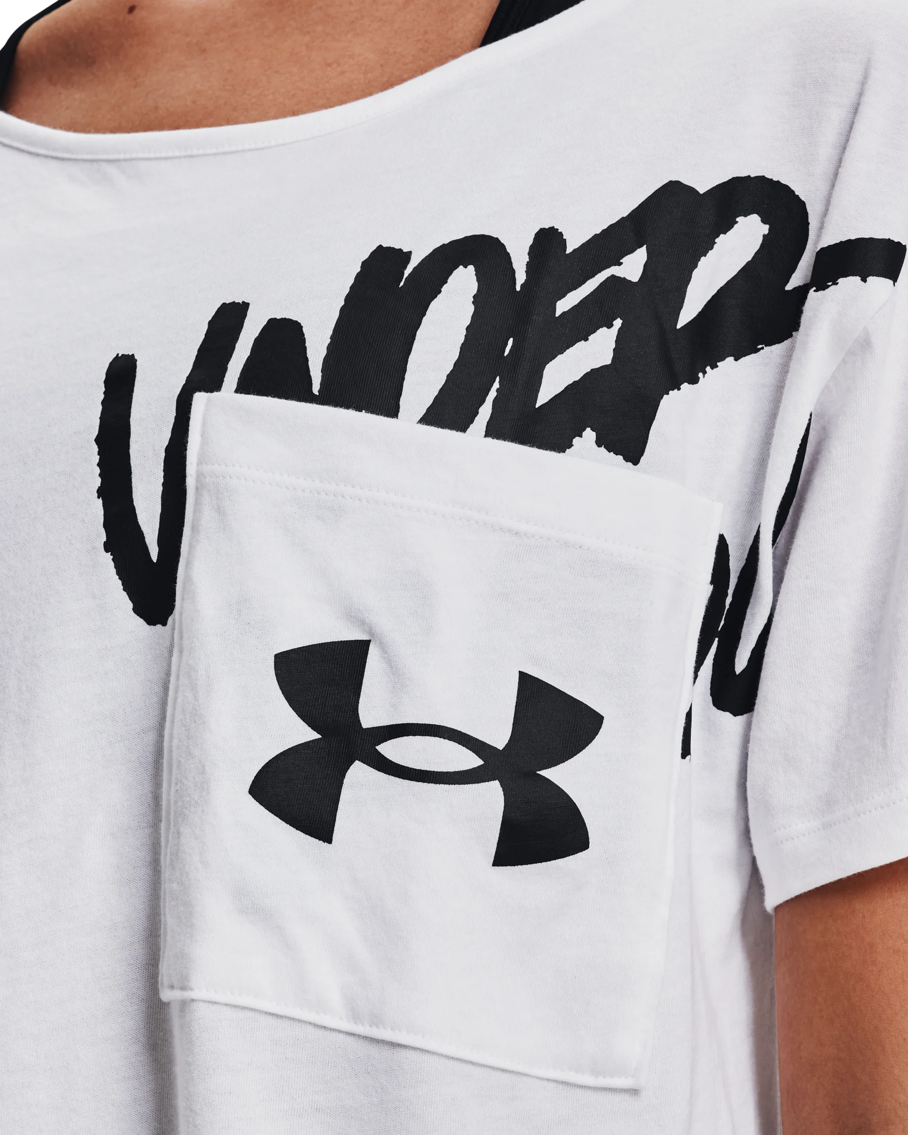 Women's UA Oversized Wordmark Graphic T-Shirt - Image 5