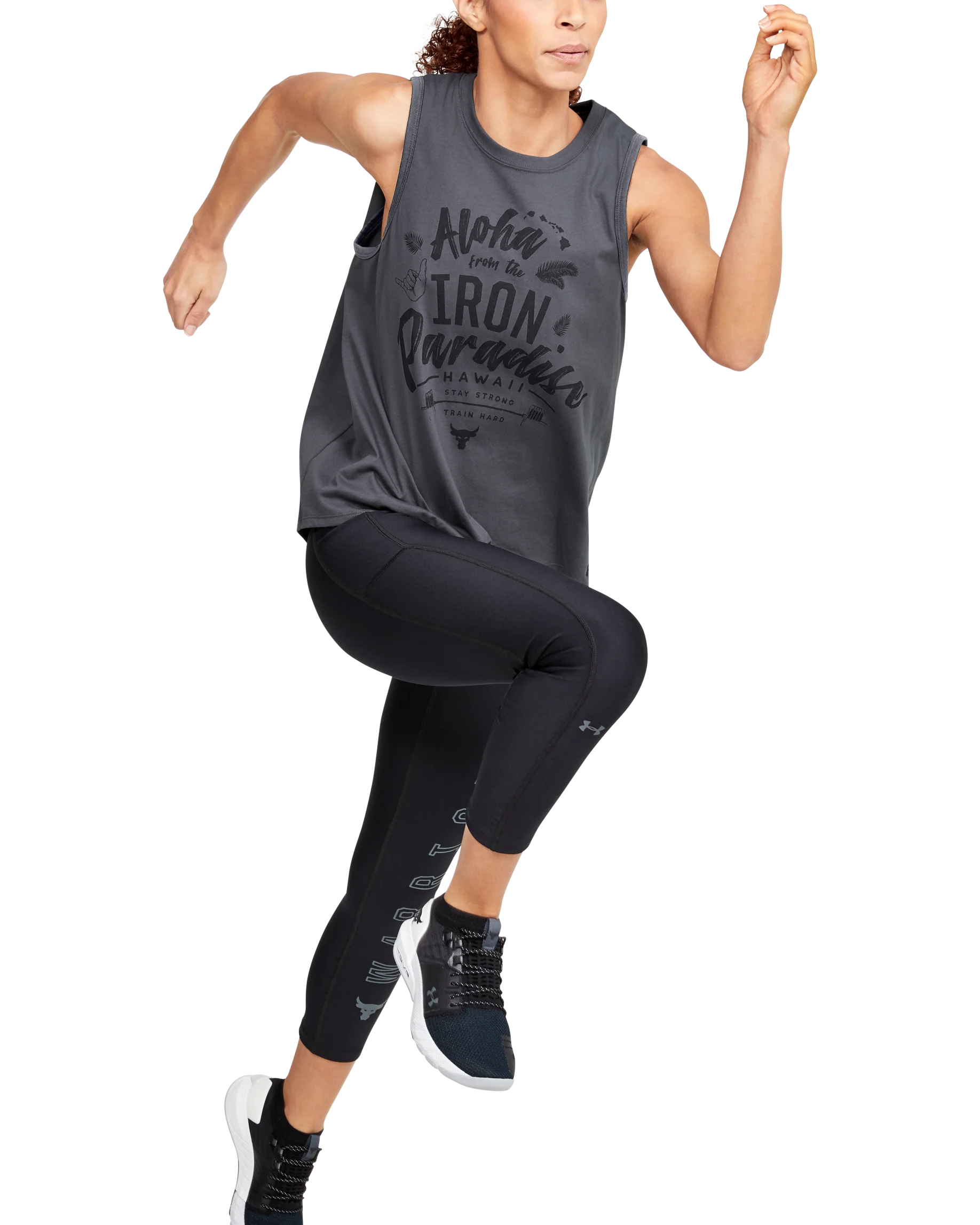 Women's Project Rock Aloha Tank - Image 3