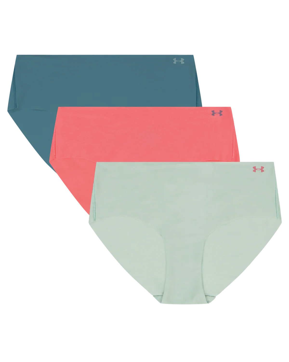 Women's UA Pure Stretch 3-Pack No Show Hipster - Image 3