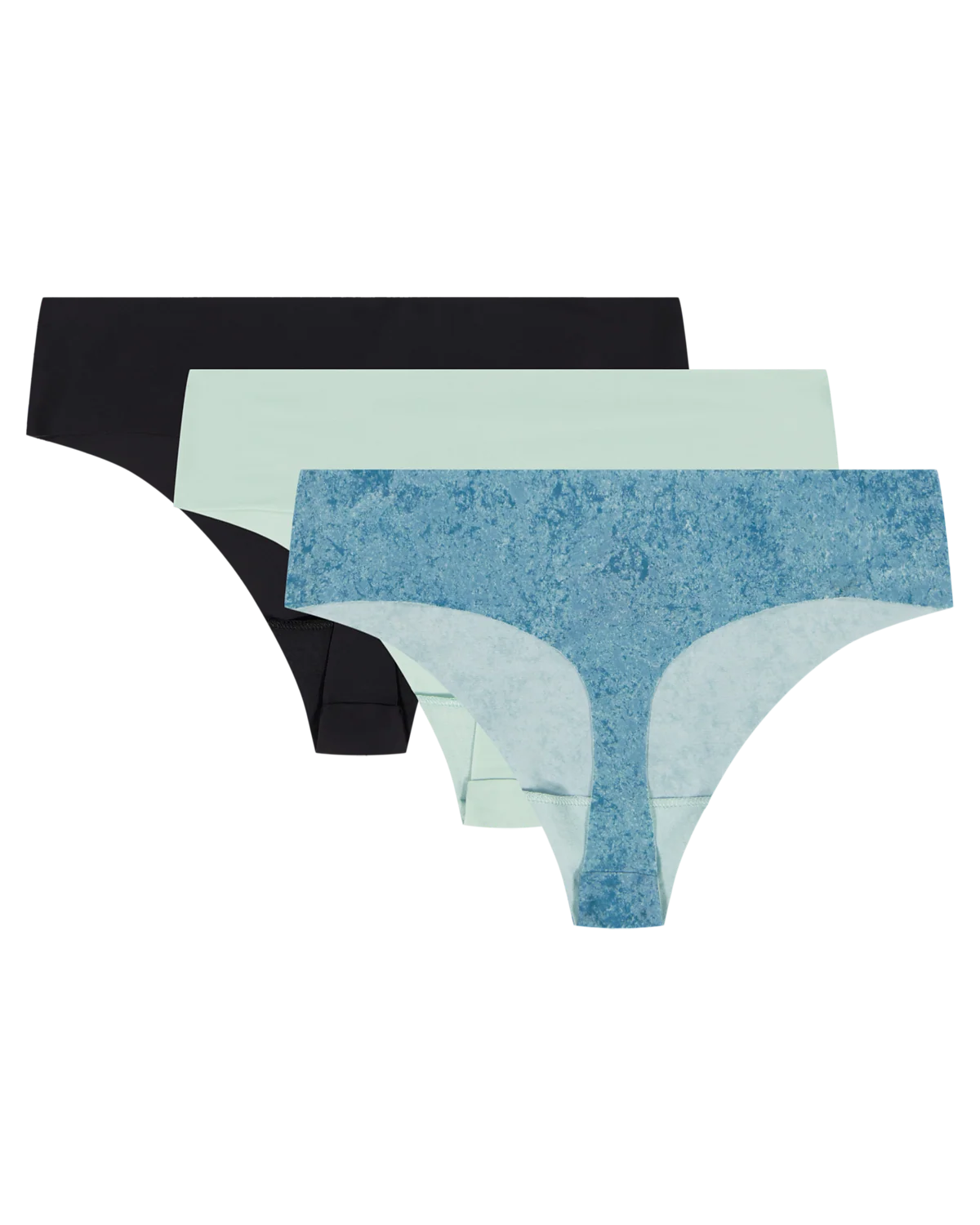 Women's UA Pure Stretch 3-Pack Printed No Show Thong - Image 3
