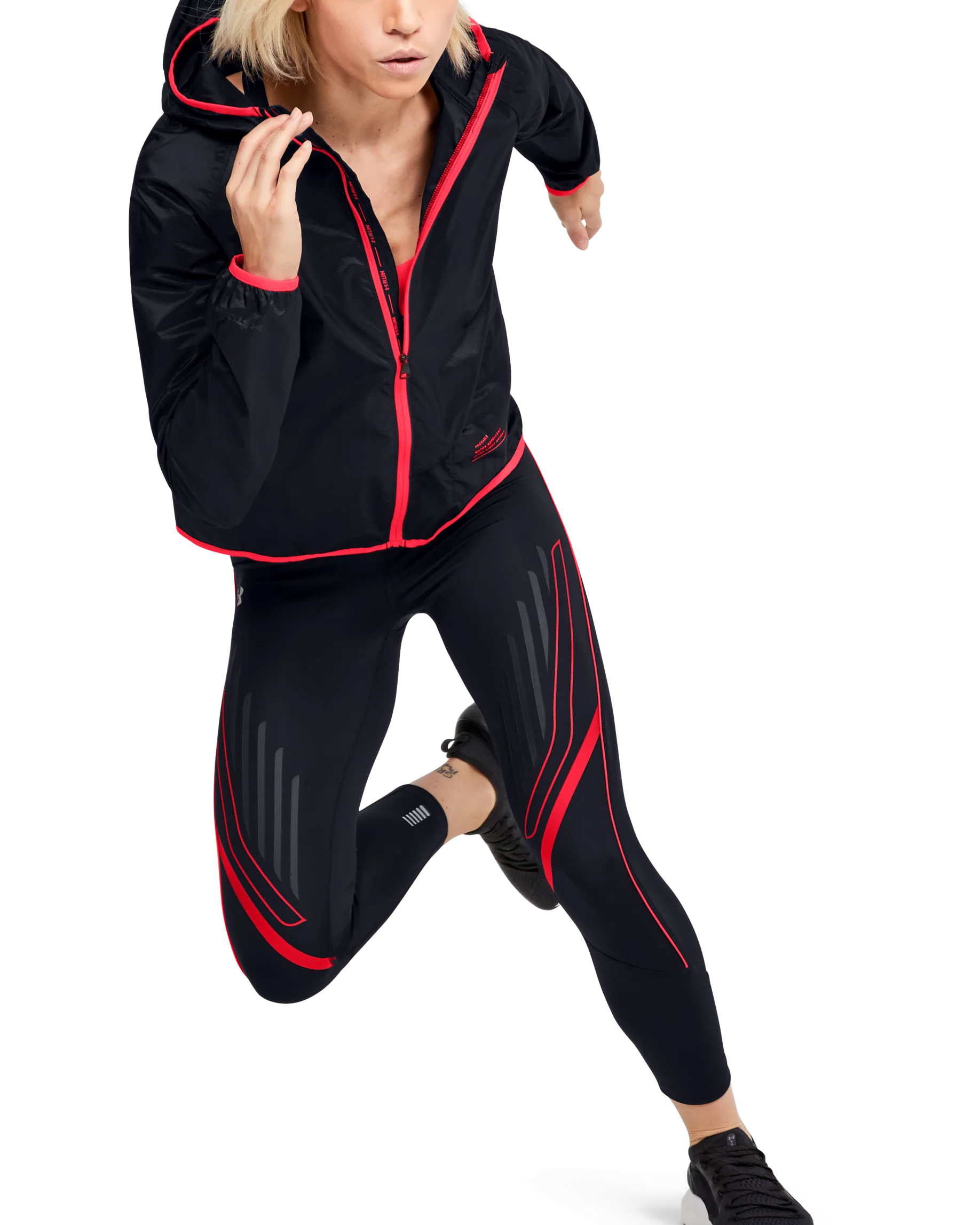 Women's UA Qualifier Speedpocket Graphic Crop - Image 5