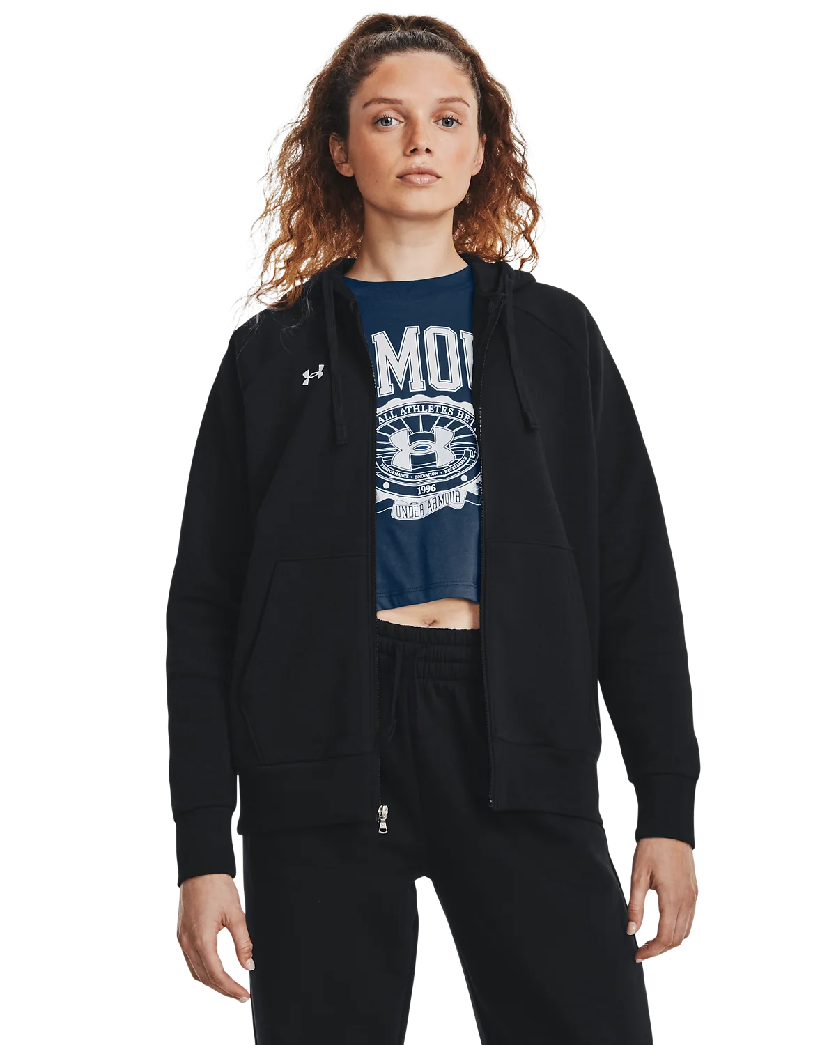 Women's UA Rival Fleece Full-Zip Hoodie
