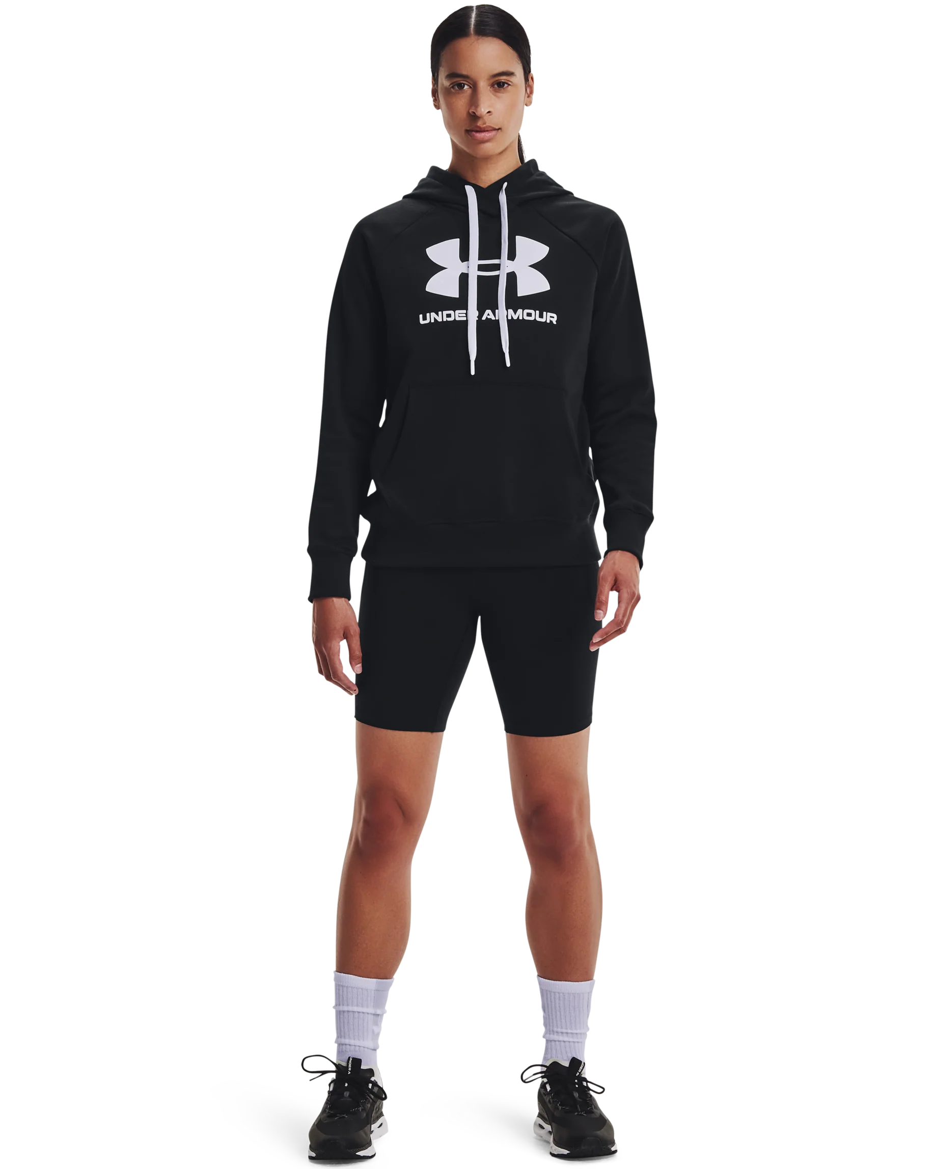 Women's UA Rival Fleece Logo Hoodie - Image 3