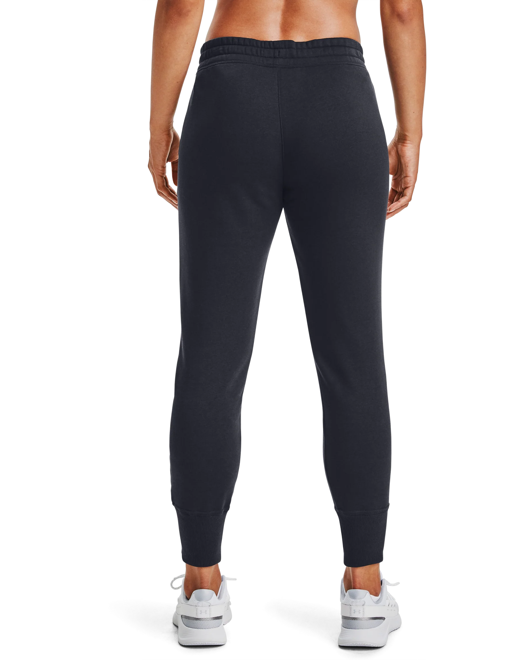 Women's UA Rival Fleece Metallic Joggers - Image 2